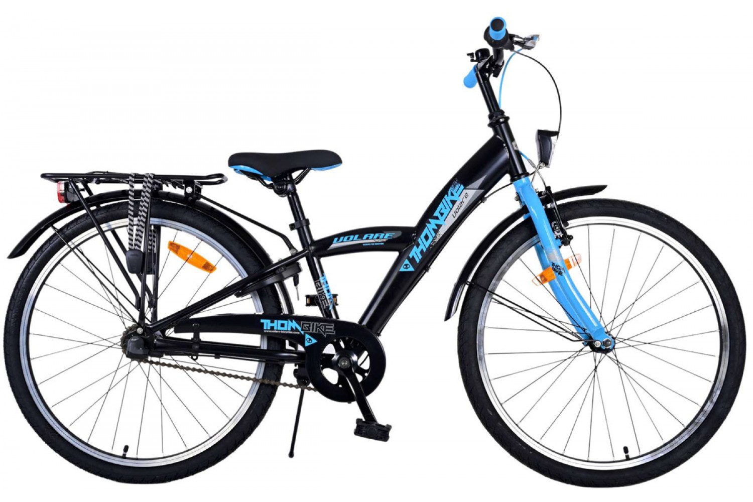 Volare Thombike 3V Jungenfahrrad 24 Zoll Schwarz Blau