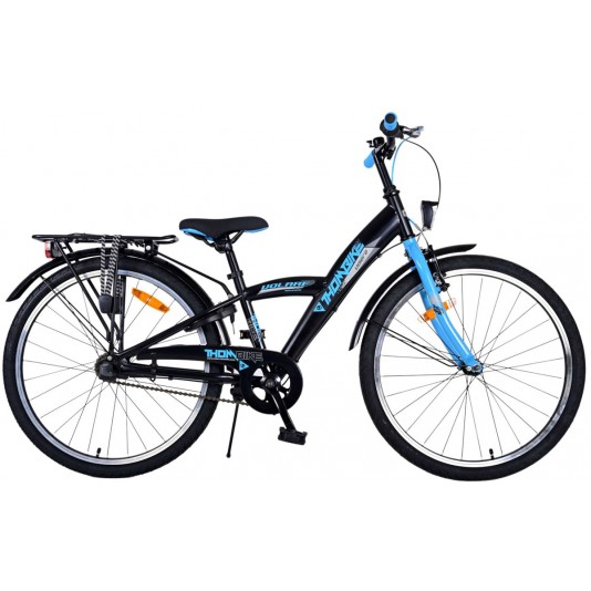 Volare Thombike Jungenfahrrad 24 Zoll Schwarz Blau 3 Gänge