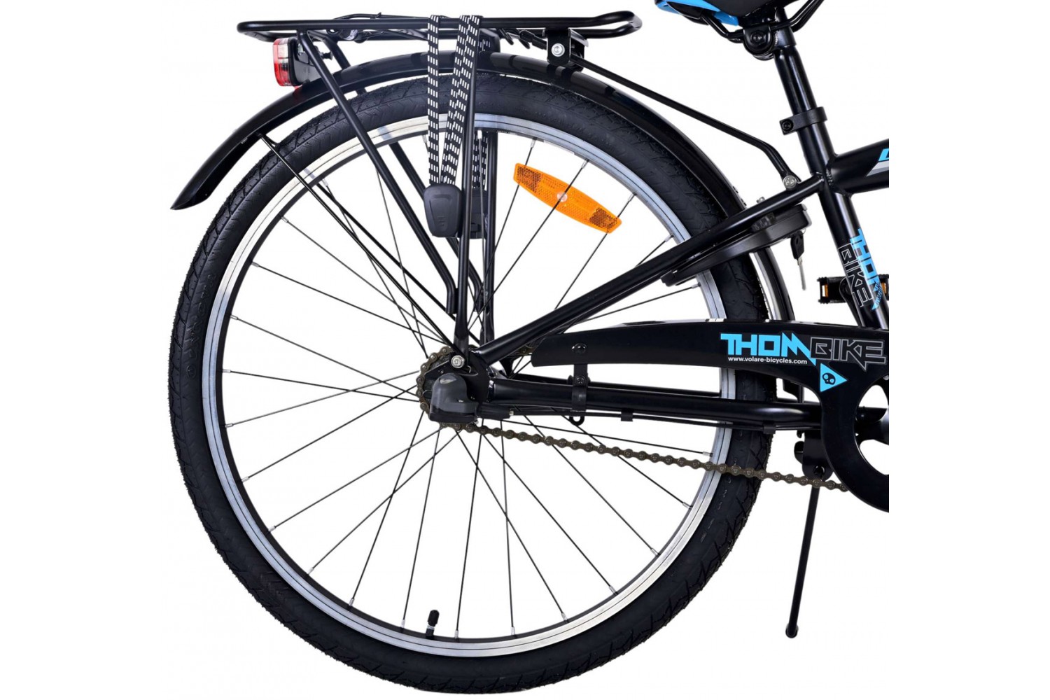 Volare Thombike 3V Jungenfahrrad 24 Zoll Schwarz Blau