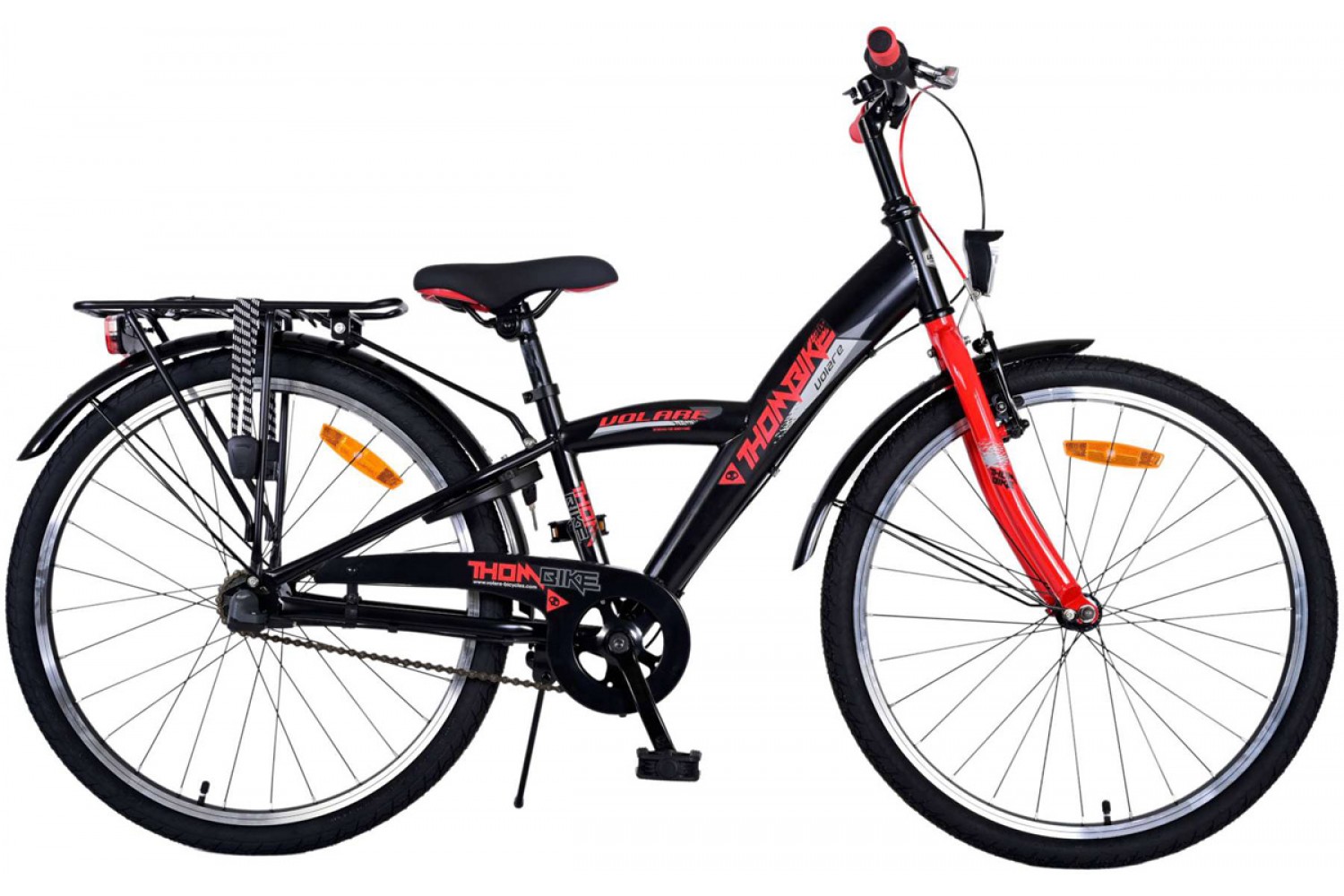 Volare Thombike 3V Jungenfahrrad 24 Zoll Rot