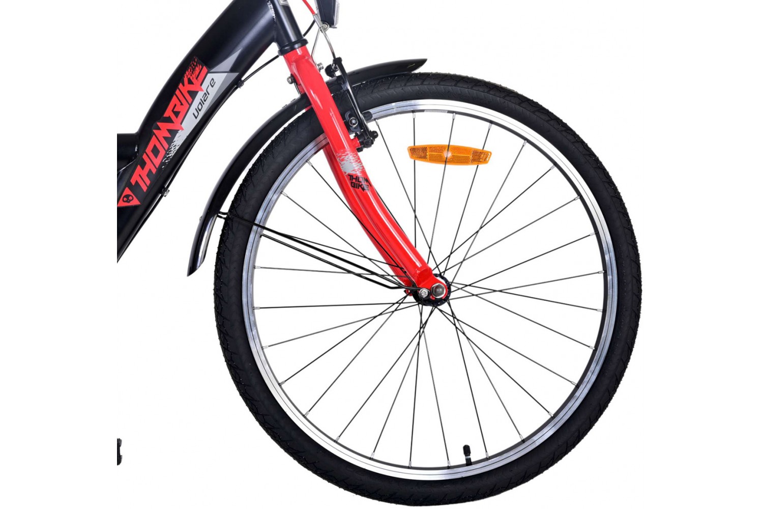 Volare Thombike 3V Jungenfahrrad 24 Zoll Rot