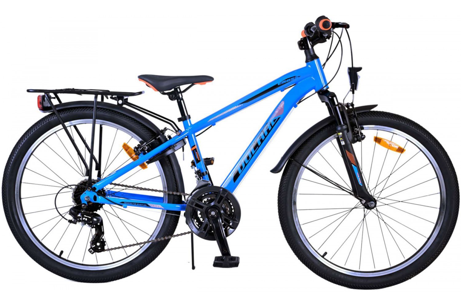 Volare Cross Jungenfahrrad 24 Zoll Blau 18 Gänge