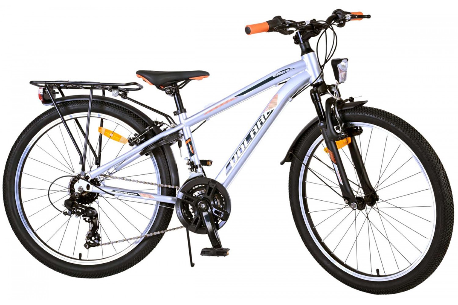 Volare Cross Jungenfahrrad 24 Zoll Silber 18 Gänge