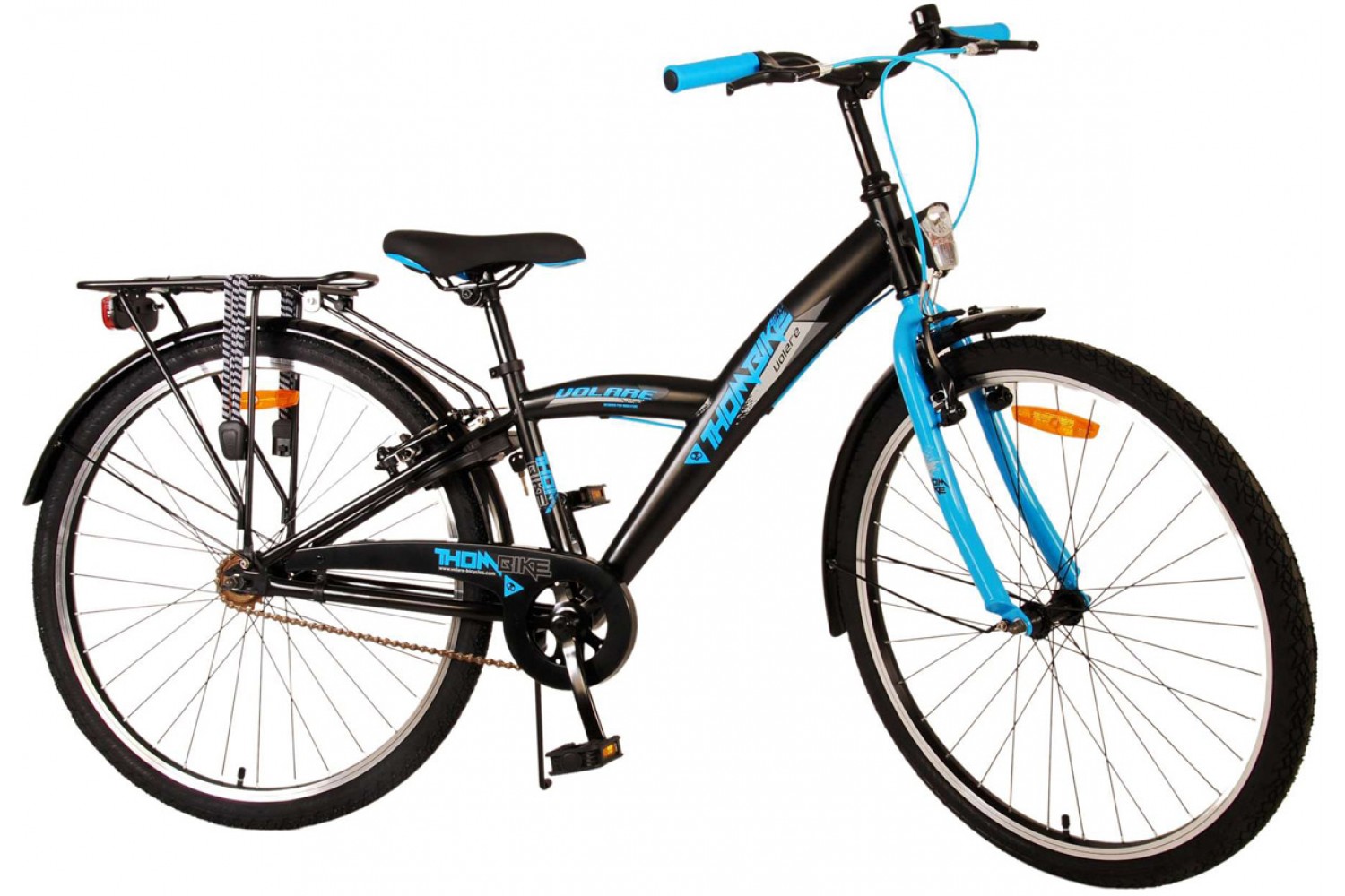 Volare Thombike Kinderfahrrad 26 Zoll Jungen Schwarz Blau | 2 Handbremsen