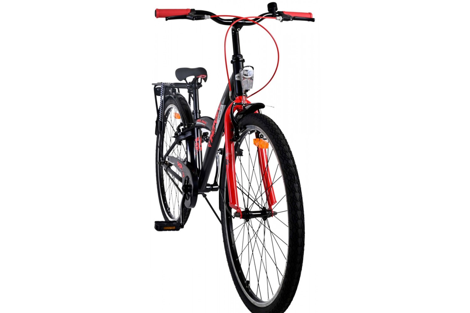 Volare Thombike Kinderfahrrad 26 Zoll Jungen Schwarz Rot | 2 Handbremsen