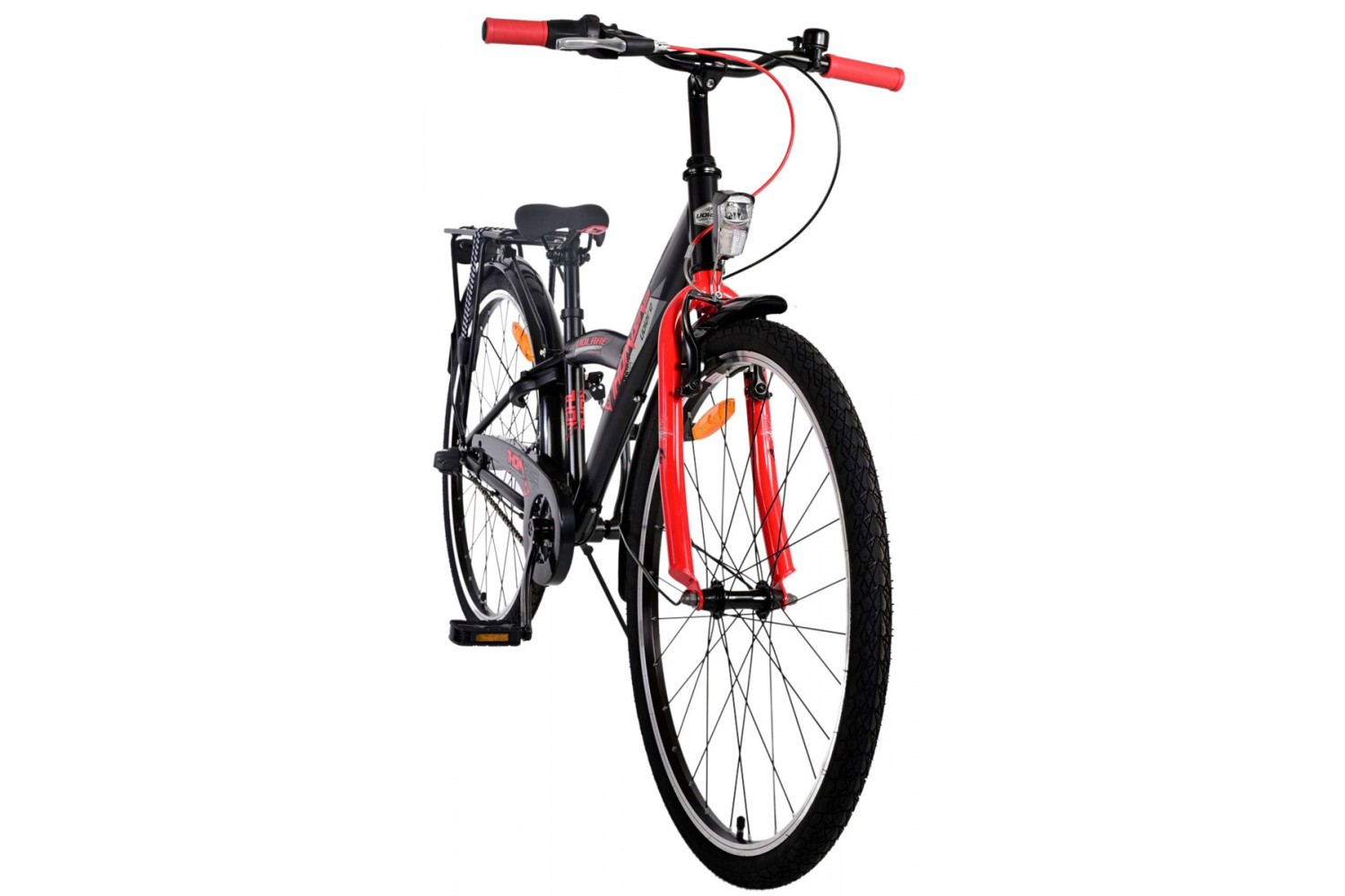 Volare Thombike 3V Jungenfahrrad 26 Zoll Schwarz Rot