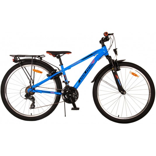 Volare Cross Jungenfahrrad 26 Zoll Blau 18 Gänge | 2 Handbremsen (keine Rücktrittbremse)