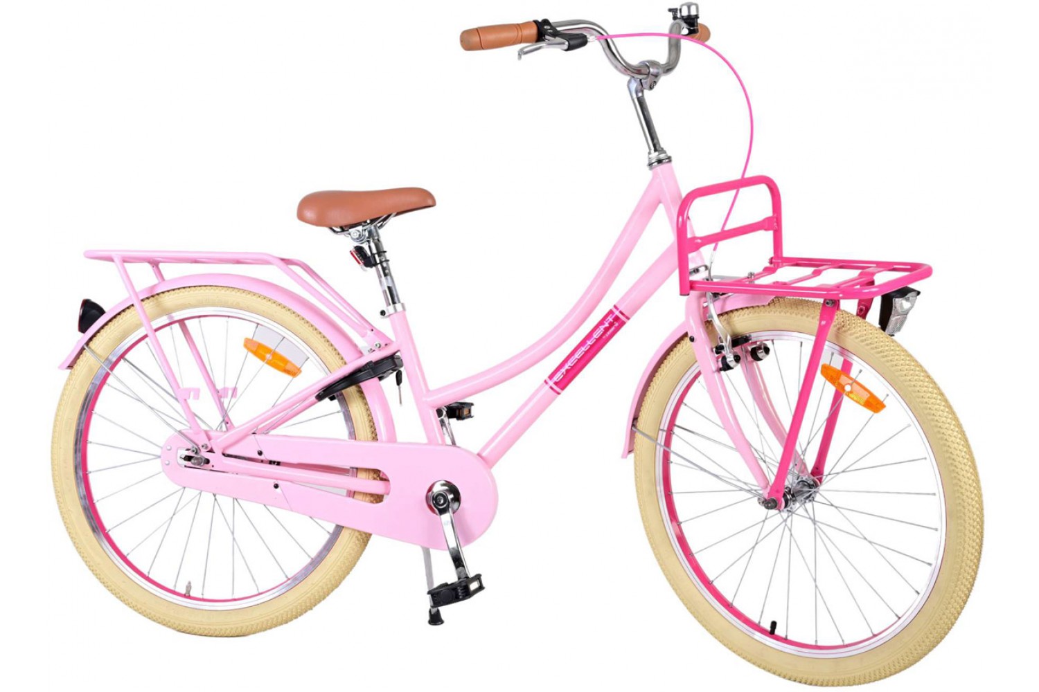 Volare Excellent Mädchenfahrrad 24 Zoll Rosa