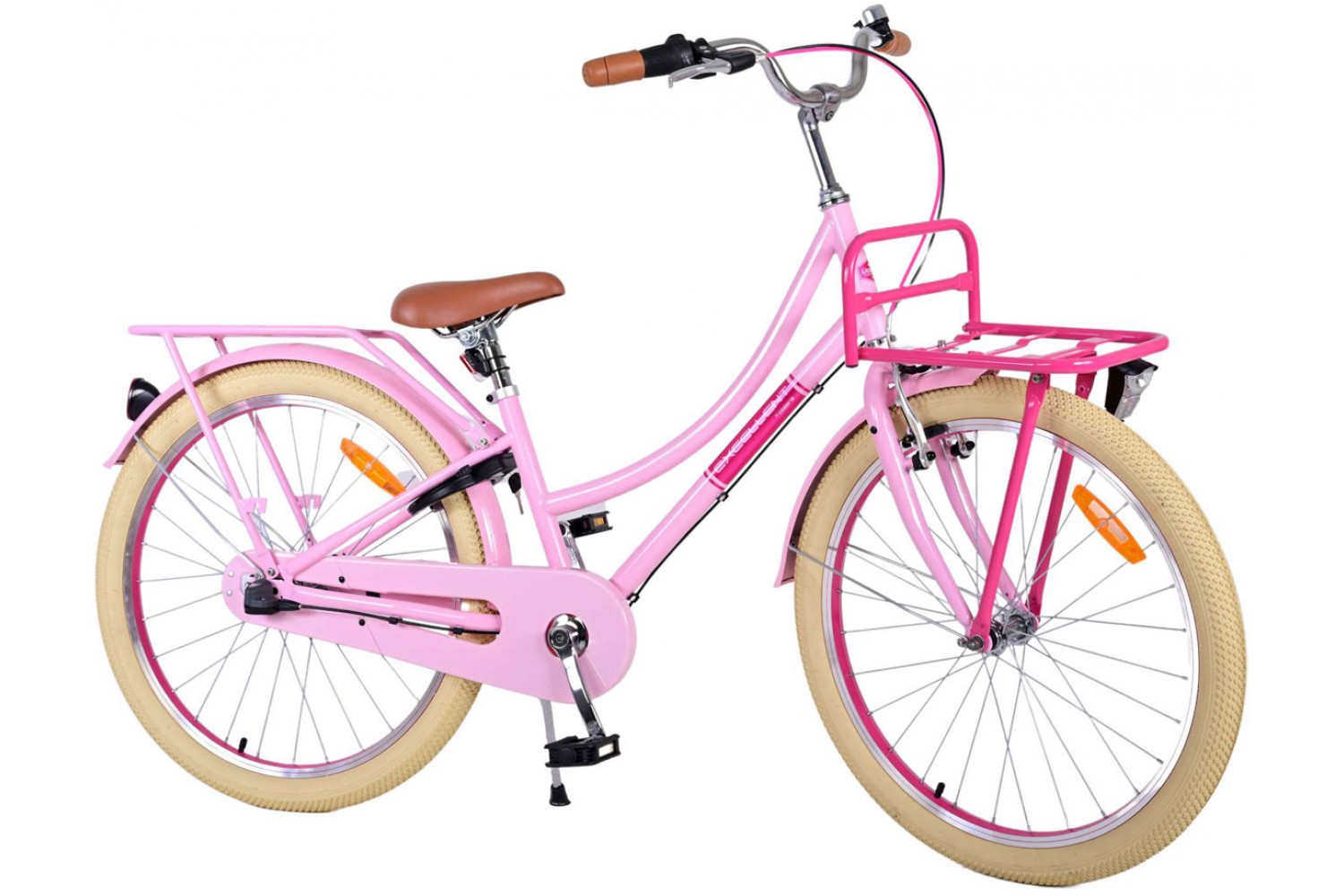 Volare Excellent 3V Mädchenfahrrad 24 Zoll Pink