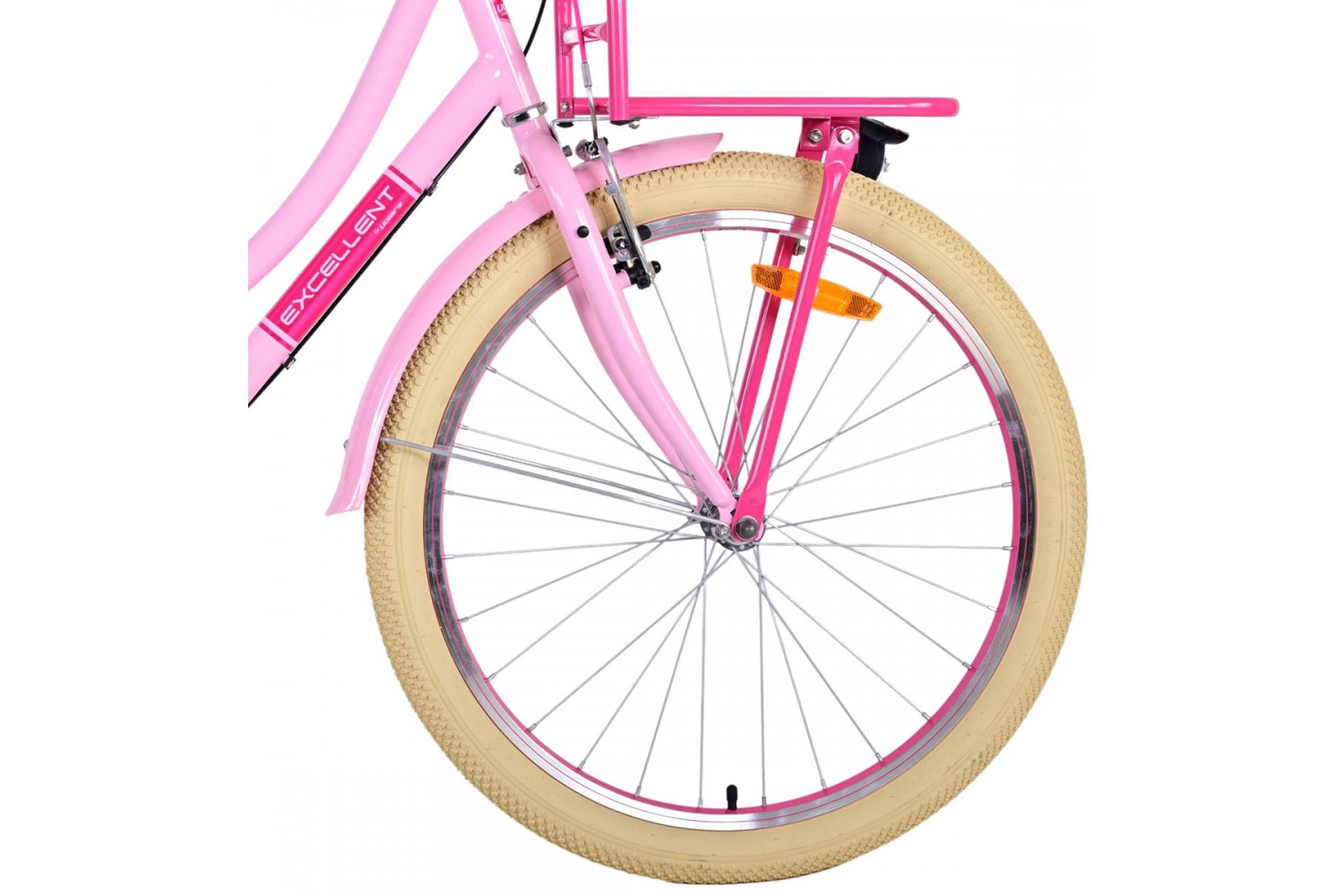 Volare Excellent 3V Mädchenfahrrad 24 Zoll Pink