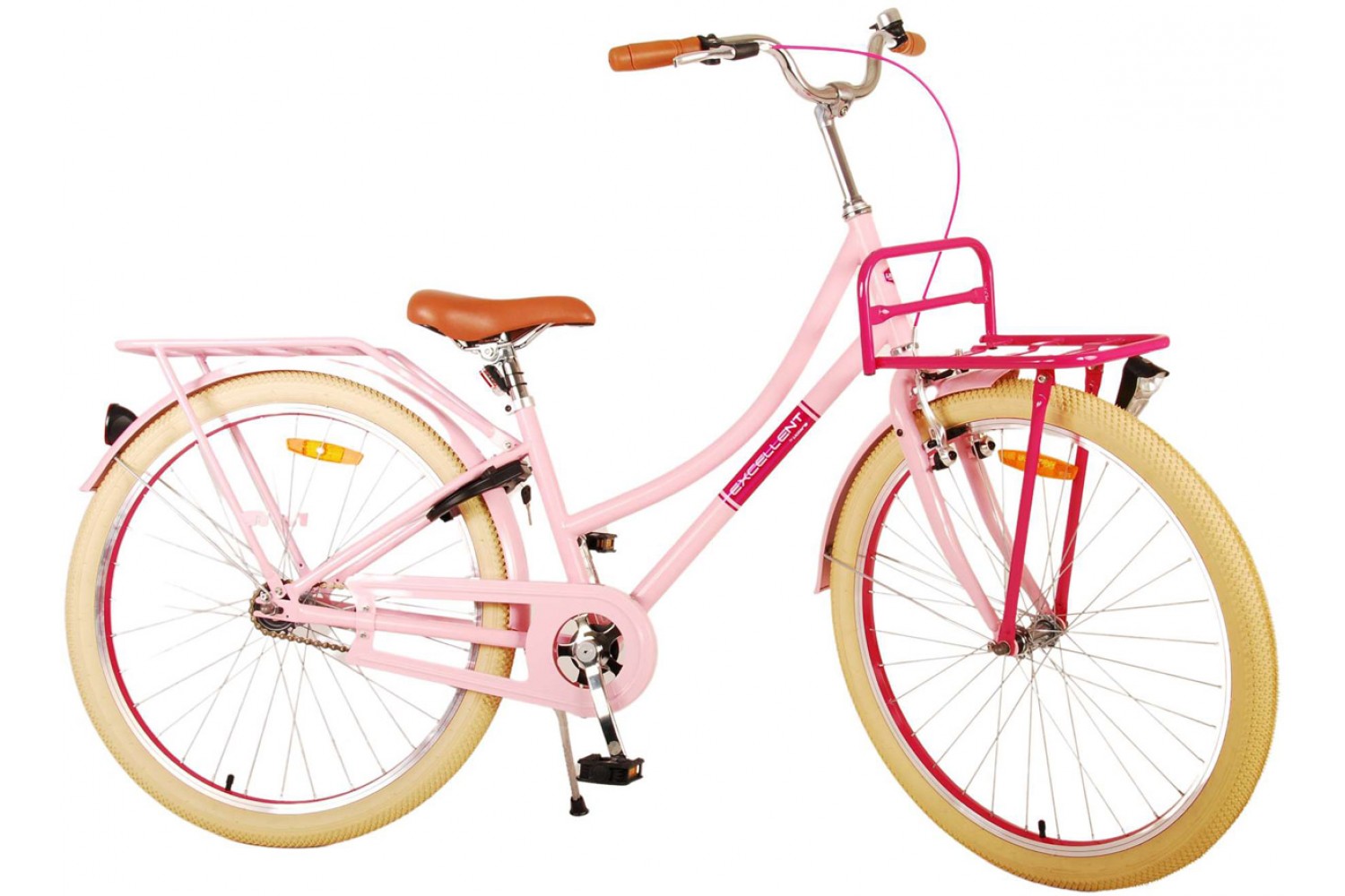 Volare Excellent Mädchenfahrrad 26 Zoll Rosa