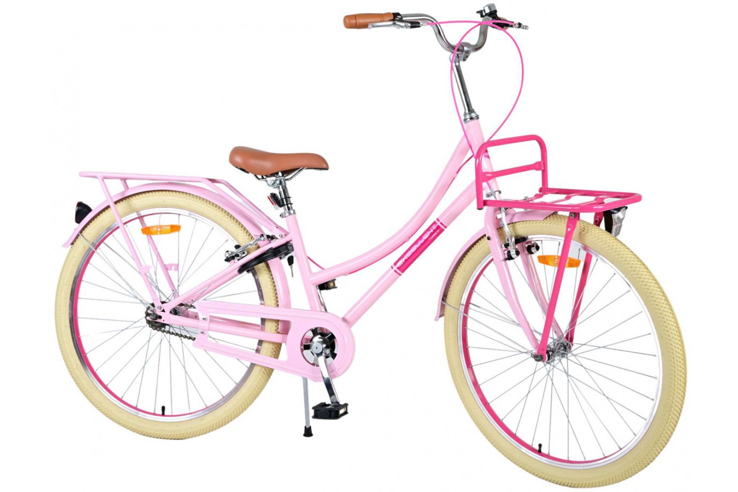 Volare Excellent Mädchenfahrrad 26 Zoll Rosa | 2 Handbremsen