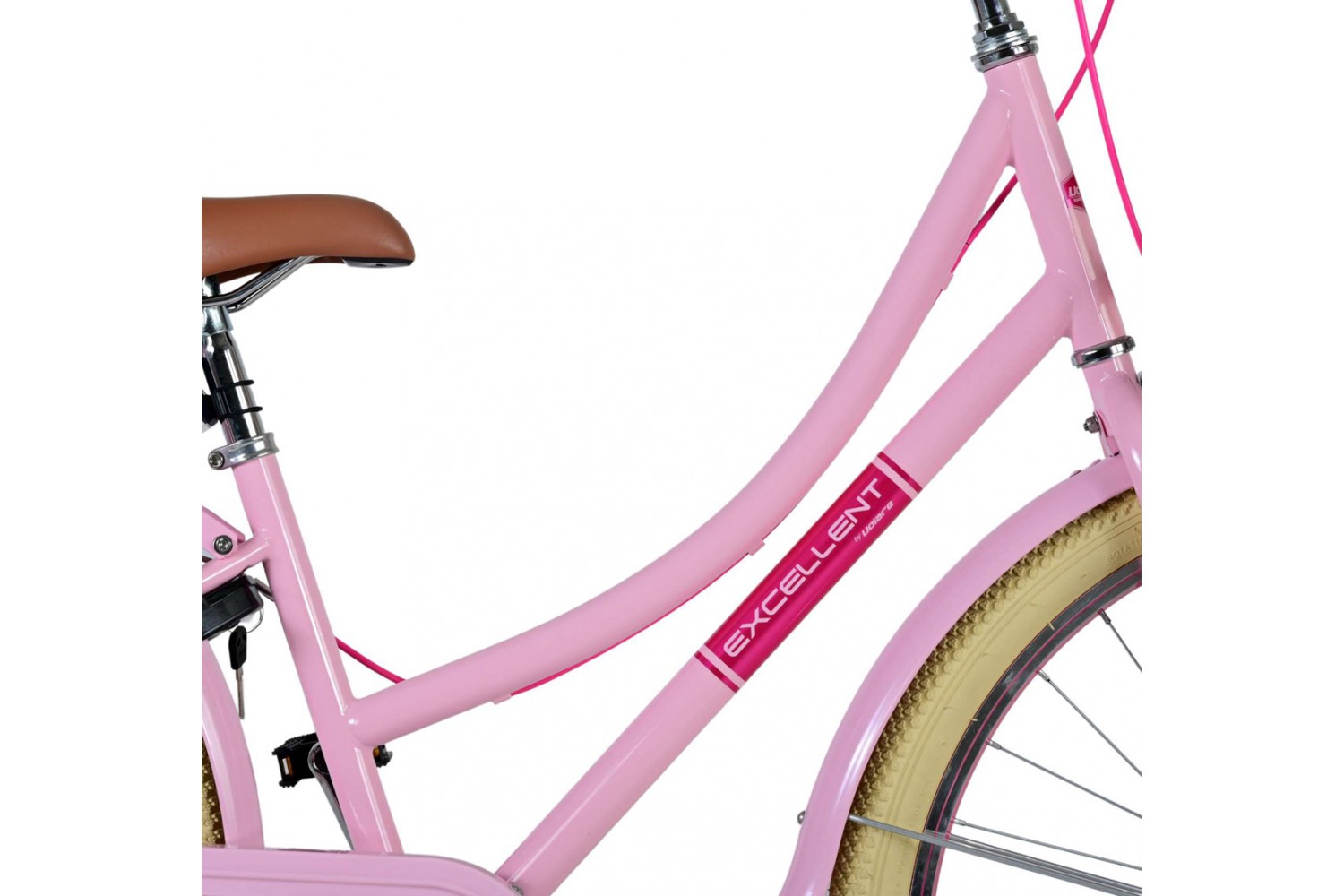 Volare Excellent Mädchenfahrrad 26 Zoll Rosa | 2 Handbremsen