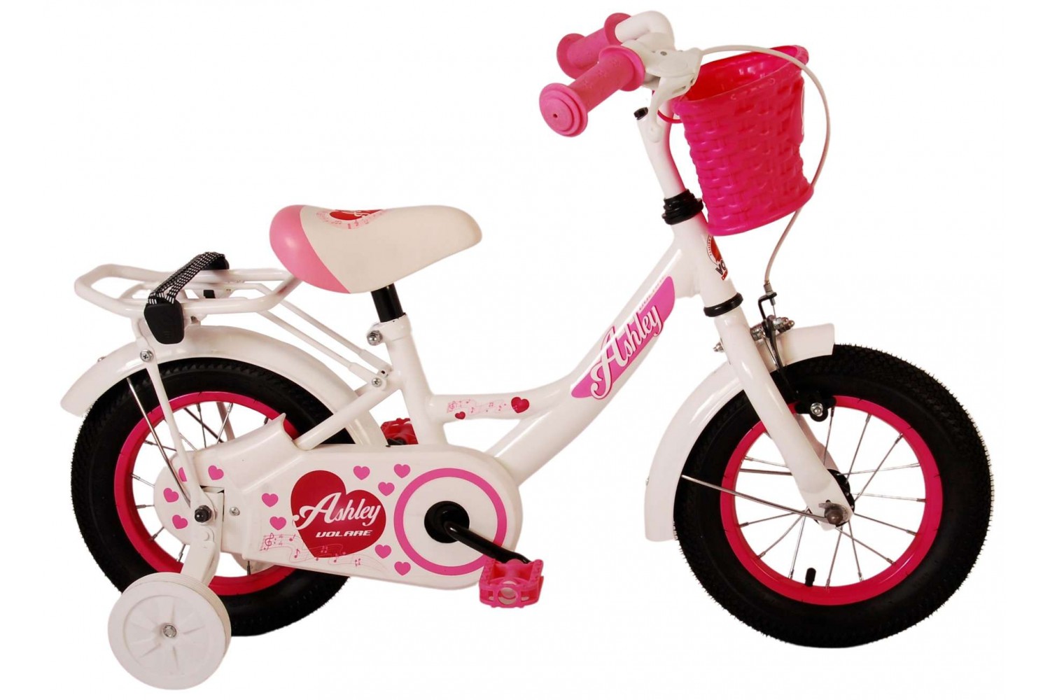 Volare Ashley Kinderfahrrad 12 Zoll Mädchen Weiß