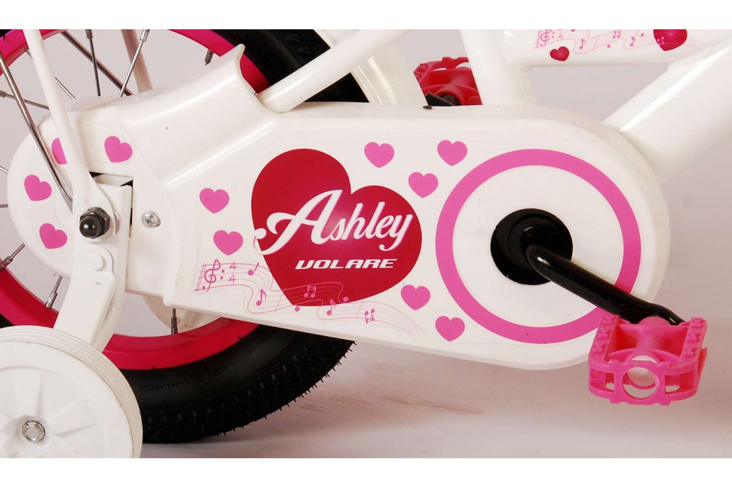 Volare Ashley Kinderfahrrad 12 Zoll Mädchen Weiß