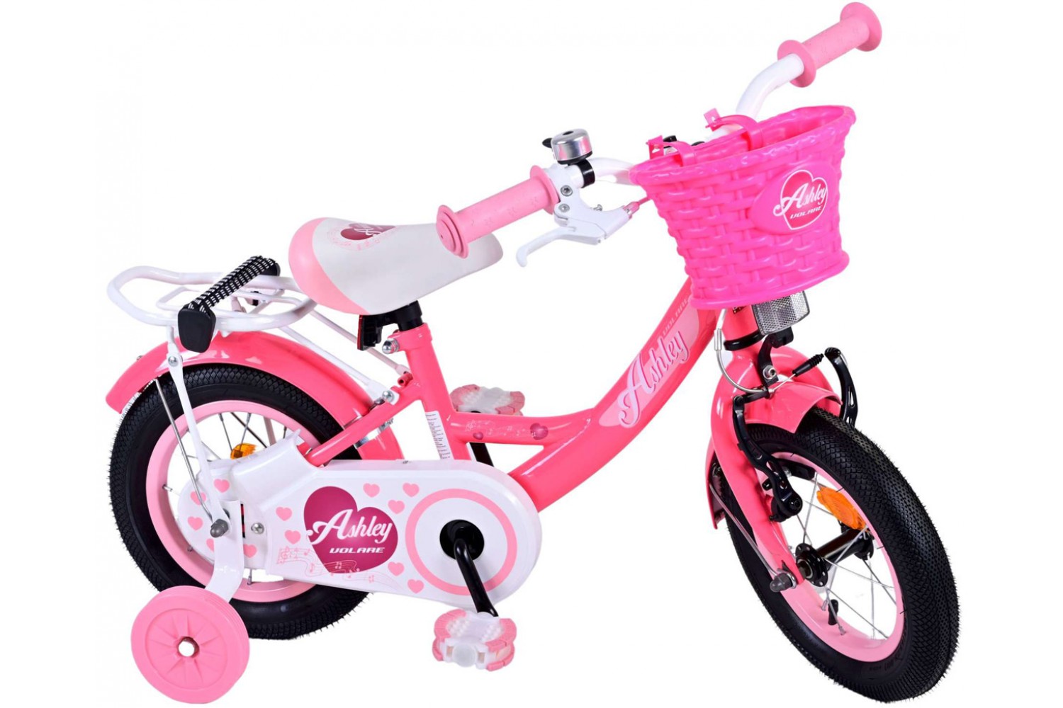 Volare Ashley Kinderfahrrad 12 Zoll Mädchen Rot/Rosa