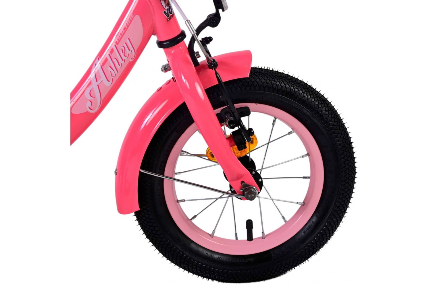 Volare Ashley Kinderfahrrad 12 Zoll Mädchen Rot/Rosa