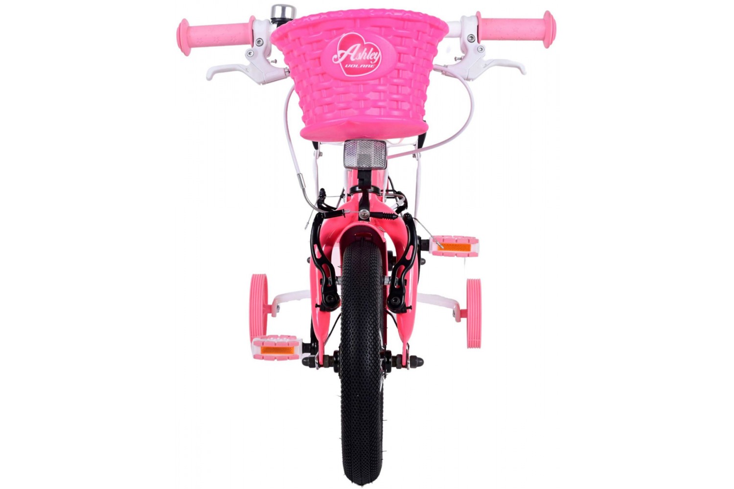 Volare Ashley Kinderfahrrad 12 Zoll Mädchen Rosa/Rot | 2 Handbremsen