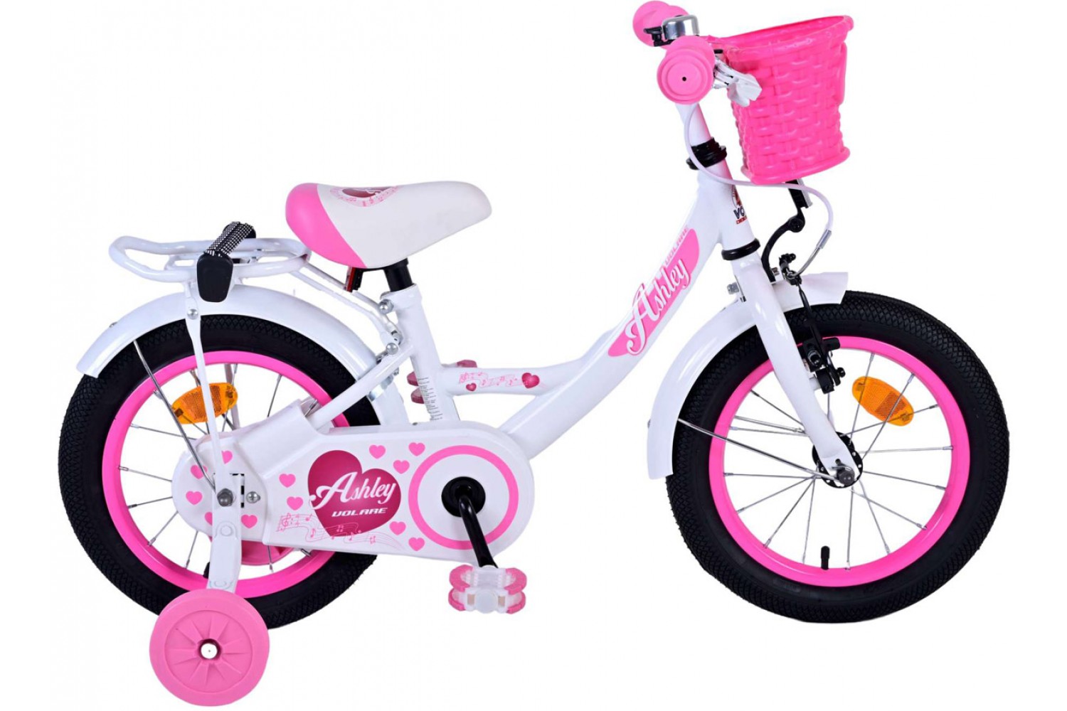 Volare Ashley Kinderfahrrad 14 Zoll Mädchen Weiß