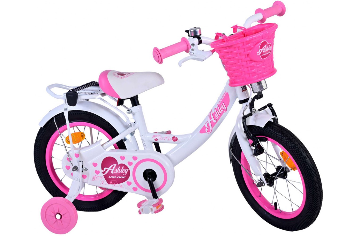 Volare Ashley Kinderfahrrad 14 Zoll Mädchen Weiß