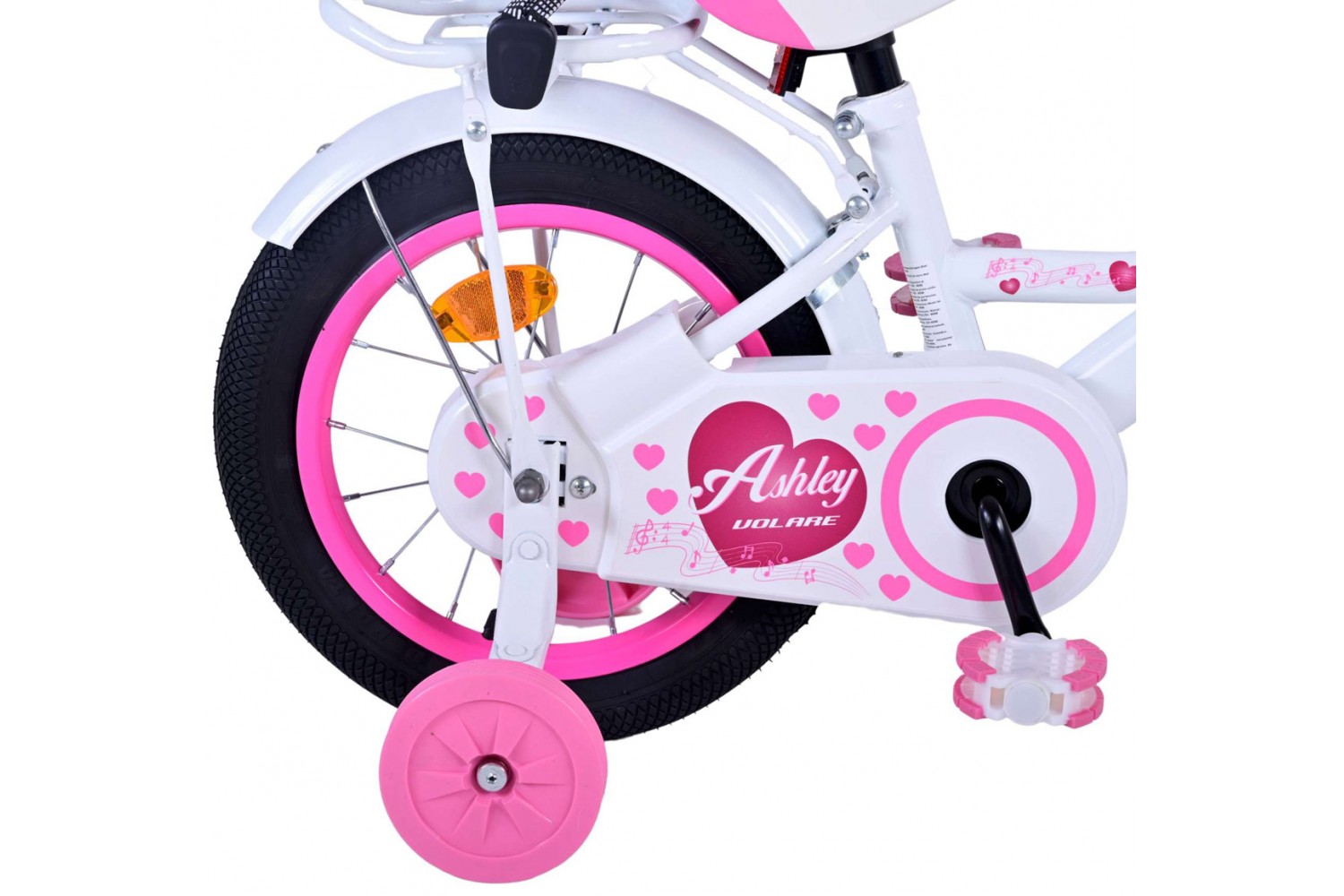 Volare Ashley Kinderfahrrad 14 Zoll Mädchen Weiß