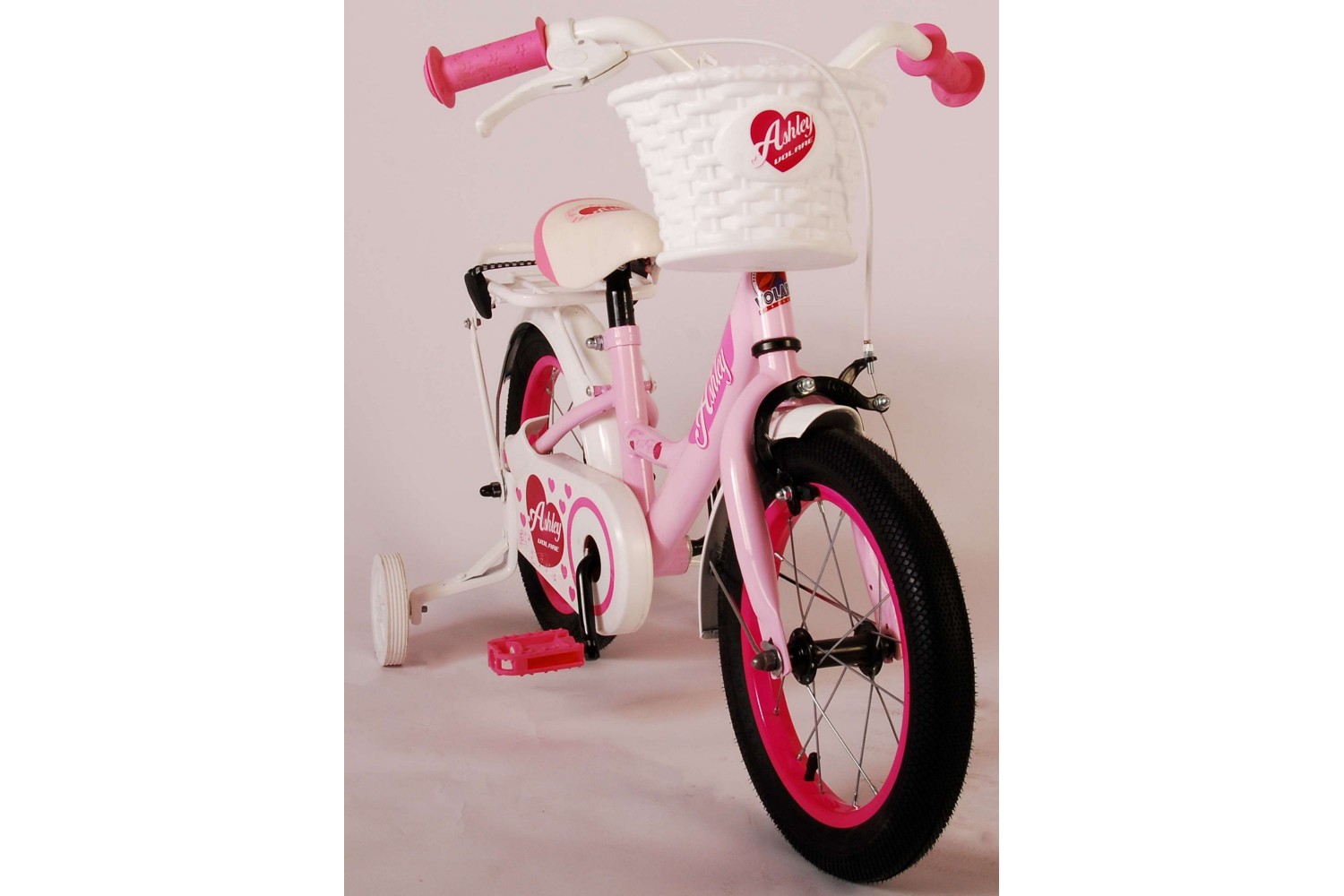 Volare Ashley Kinderfahrrad 14 Zoll Mädchen Weiß Rosa