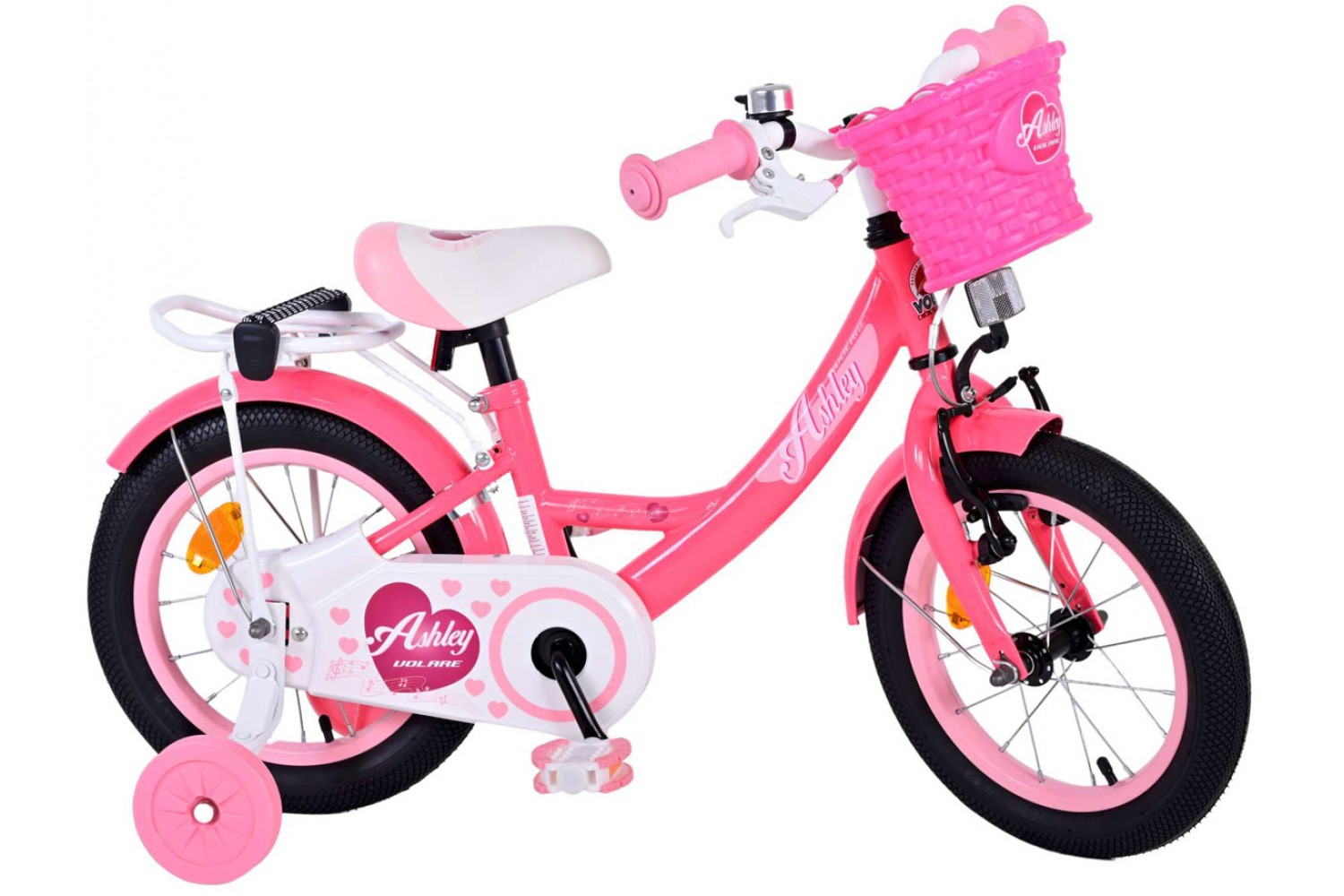 Volare Ashley Kinderfahrrad 14 Zoll Mädchen Rosa/Rot