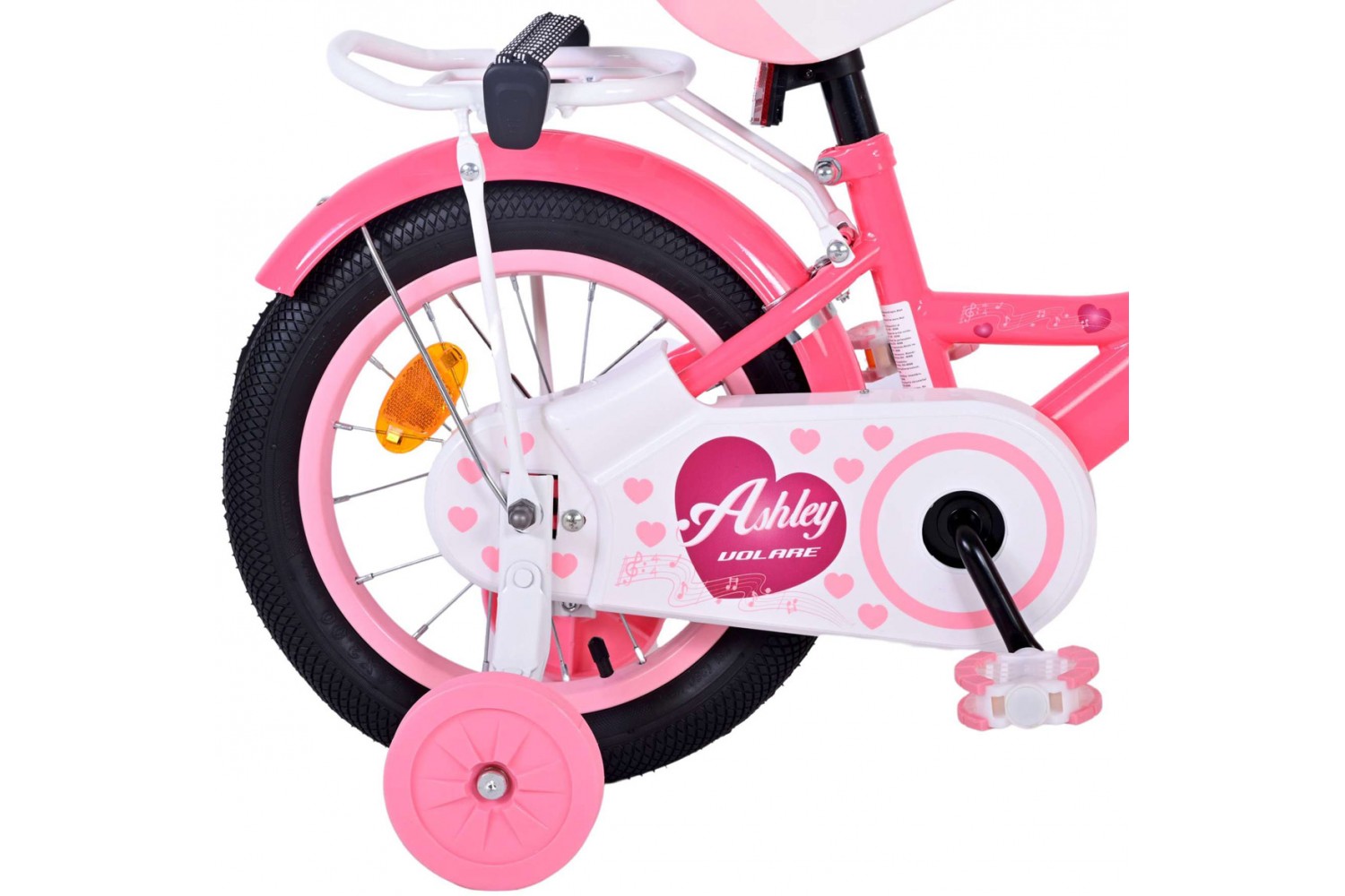 Volare Ashley Kinderfahrrad 14 Zoll Mädchen Rosa/Rot