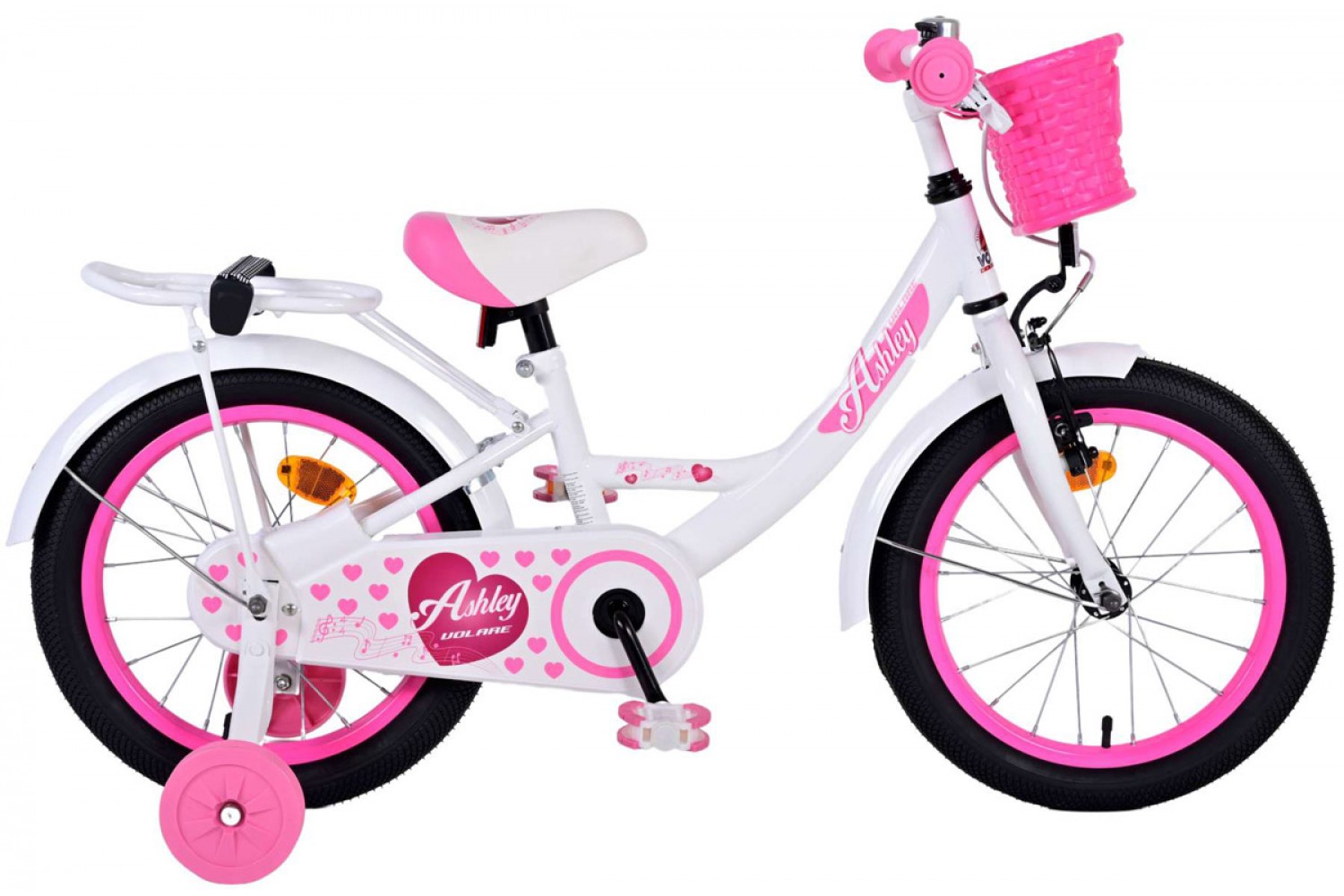 Volare Ashley Kinderfahrrad 16 Zoll Weiß