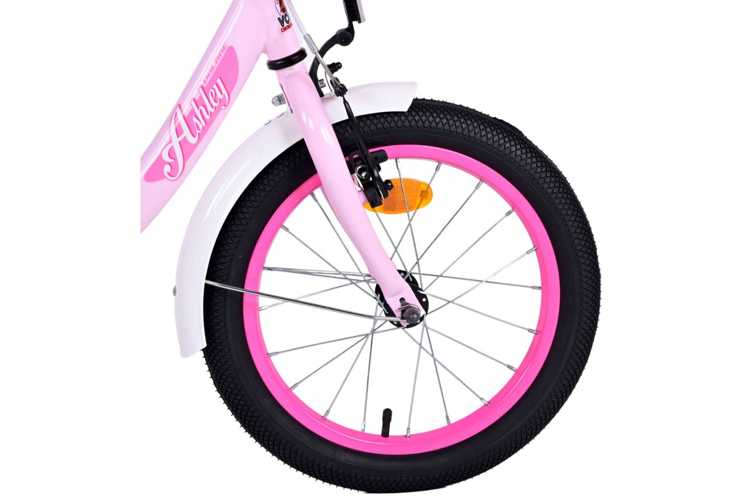 Volare Ashley Kinderfahrrad 16 Zoll Mädchen Weiß Rosa