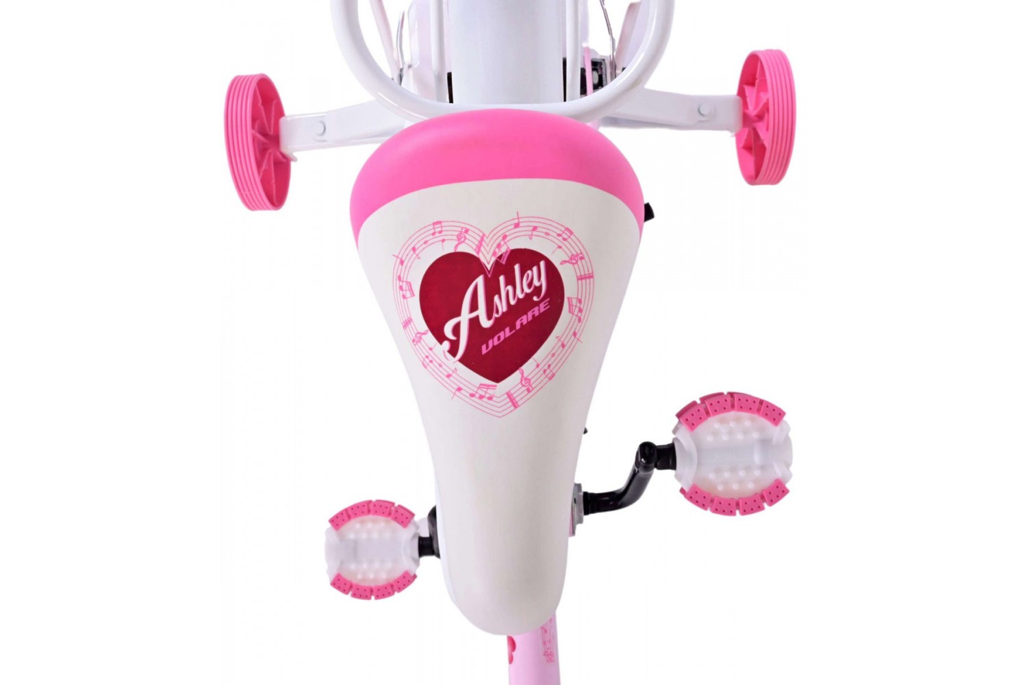 Volare Ashley Kinderfahrrad 16 Zoll Mädchen Weiß Rosa