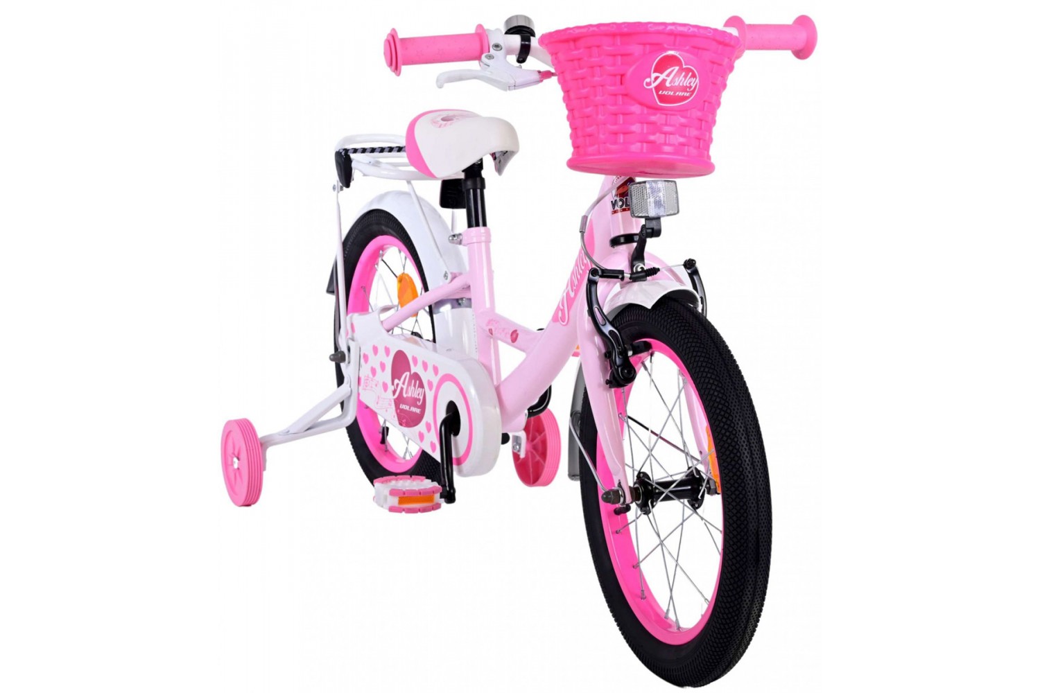 Volare Ashley Kinderfahrrad 16 Zoll Mädchen Weiß Rosa