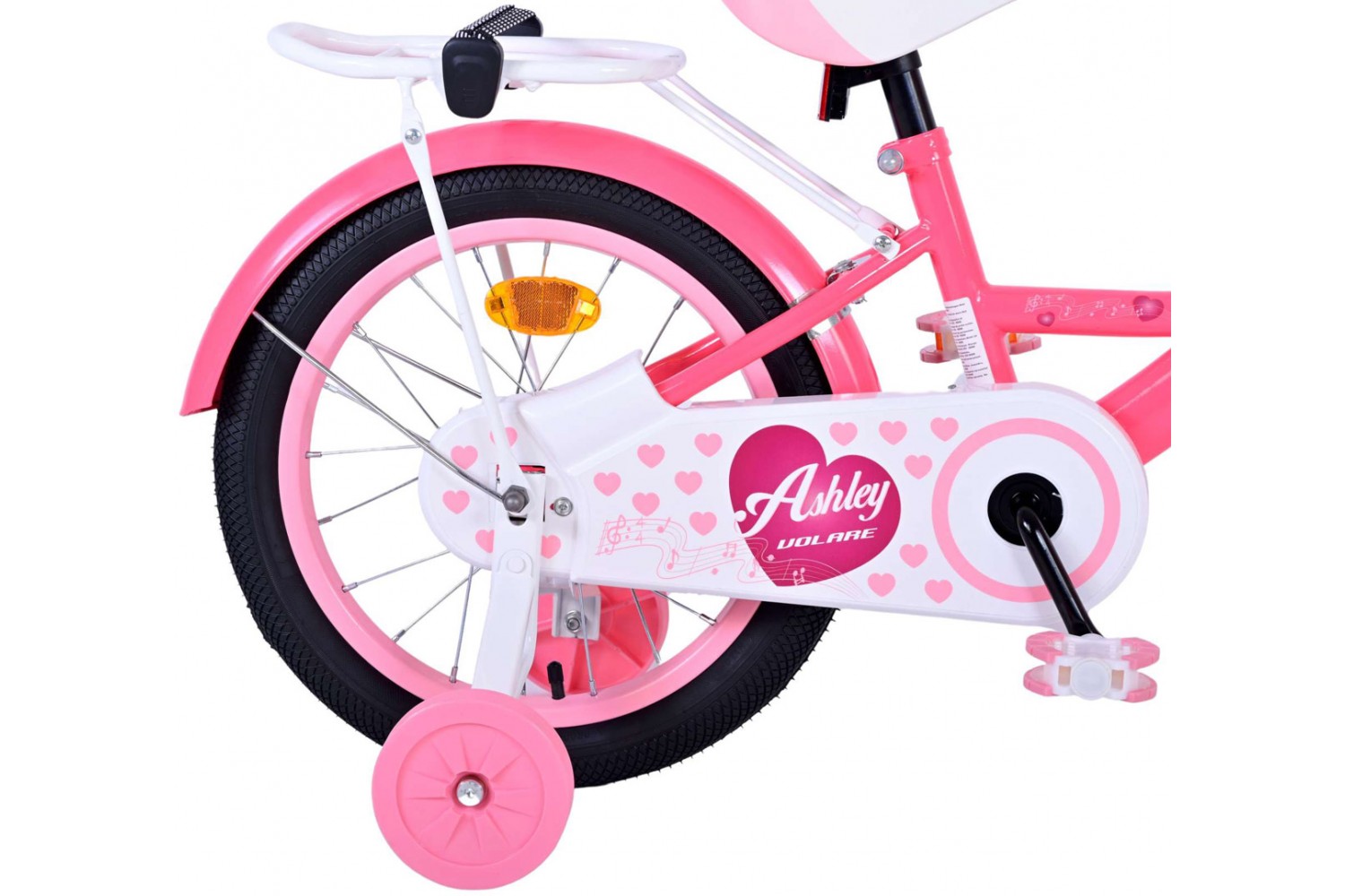 Volare Ashley Kinderfahrrad 16 Zoll Mädchen Rosa/Rot