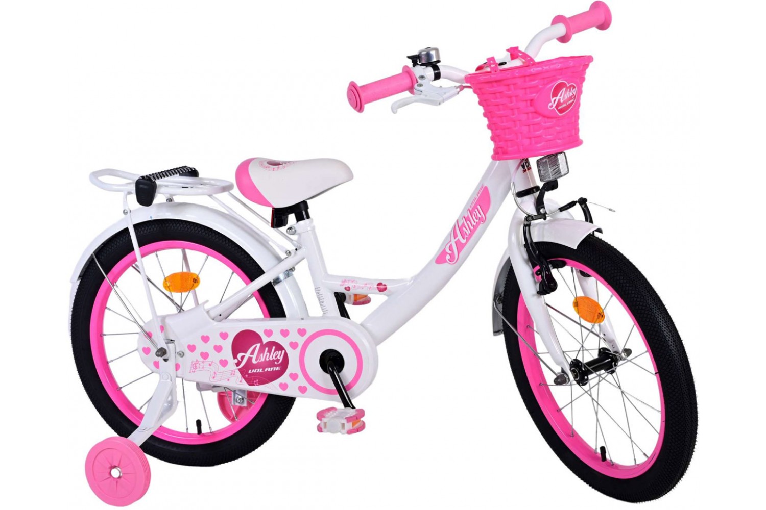 Volare Ashley Kinderfahrrad 18 Zoll Mädchen Weiß