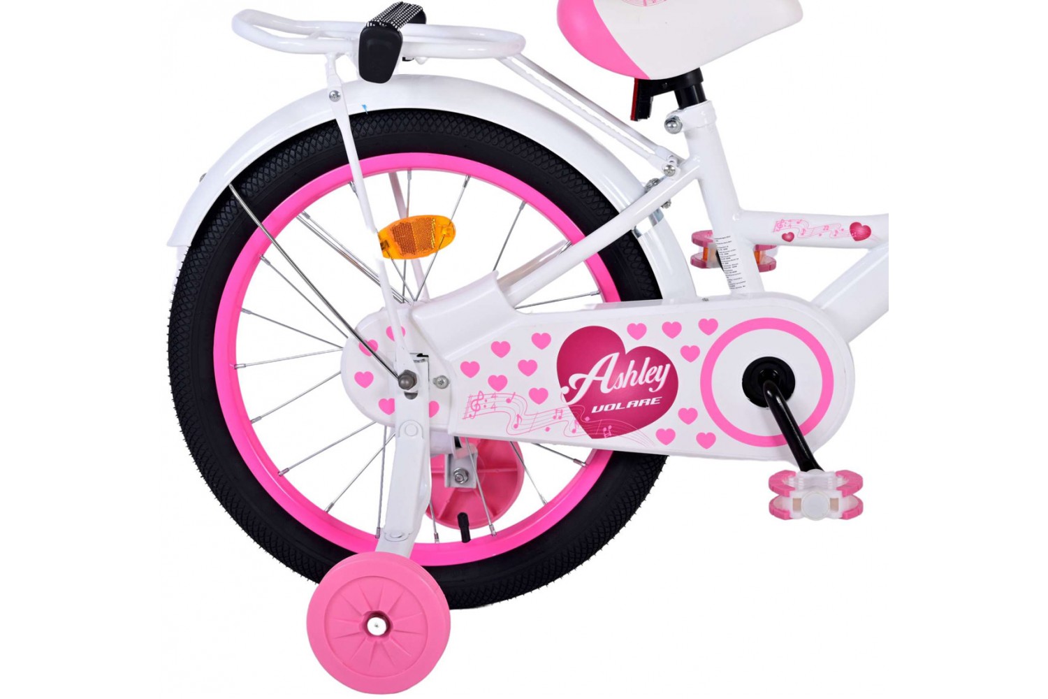 Volare Ashley Kinderfahrrad 18 Zoll Mädchen Weiß