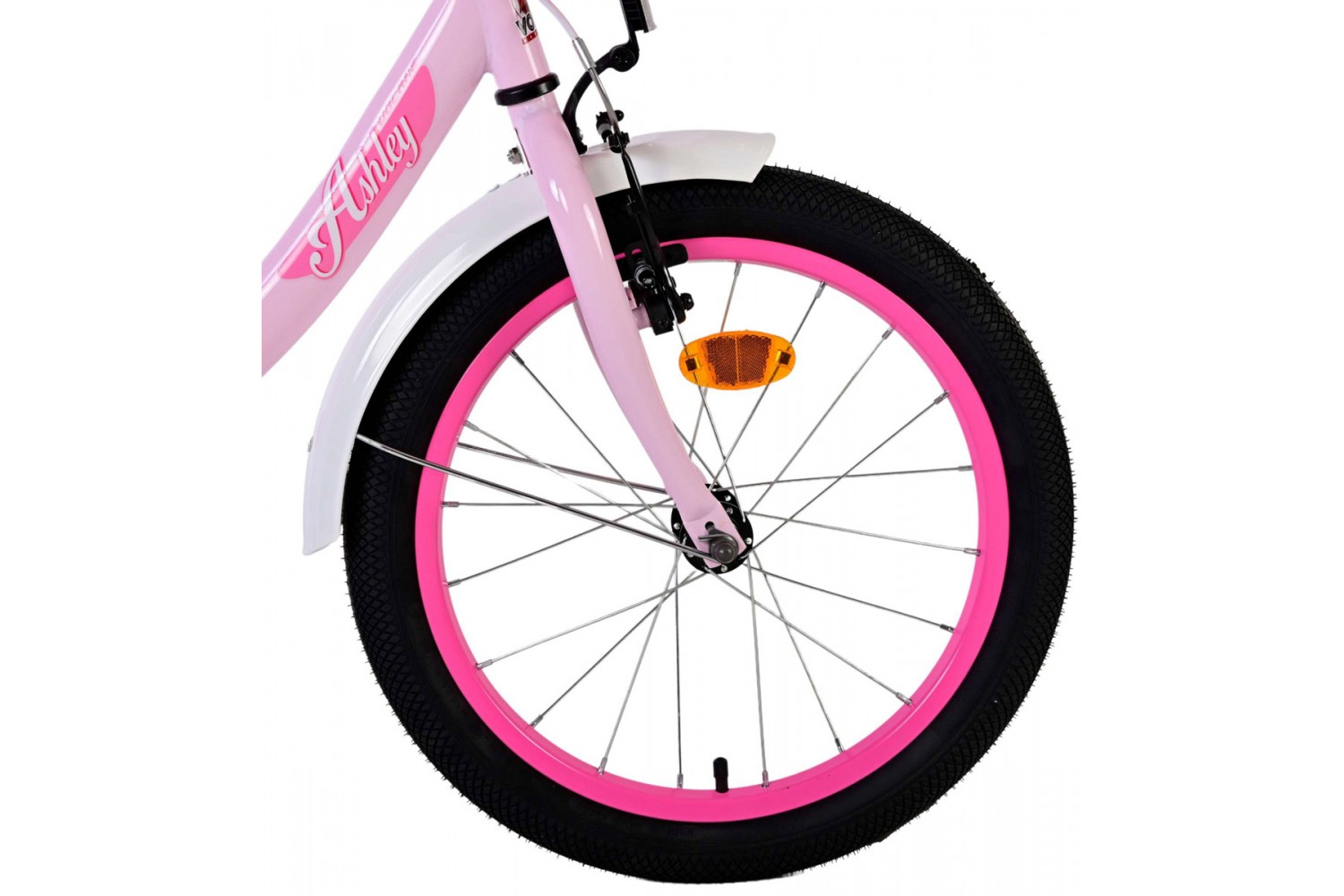 Volare Ashley Kinderfahrrad 18 Zoll Mädchen Weiß Rosa