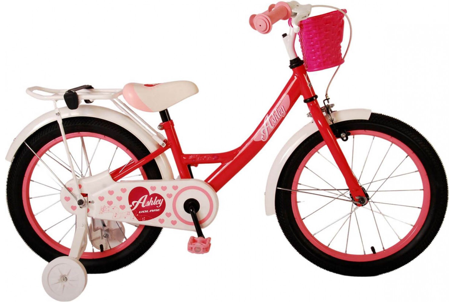 Volare Ashley Kinderfahrrad 18 Zoll Mädchen Rosa/Rot