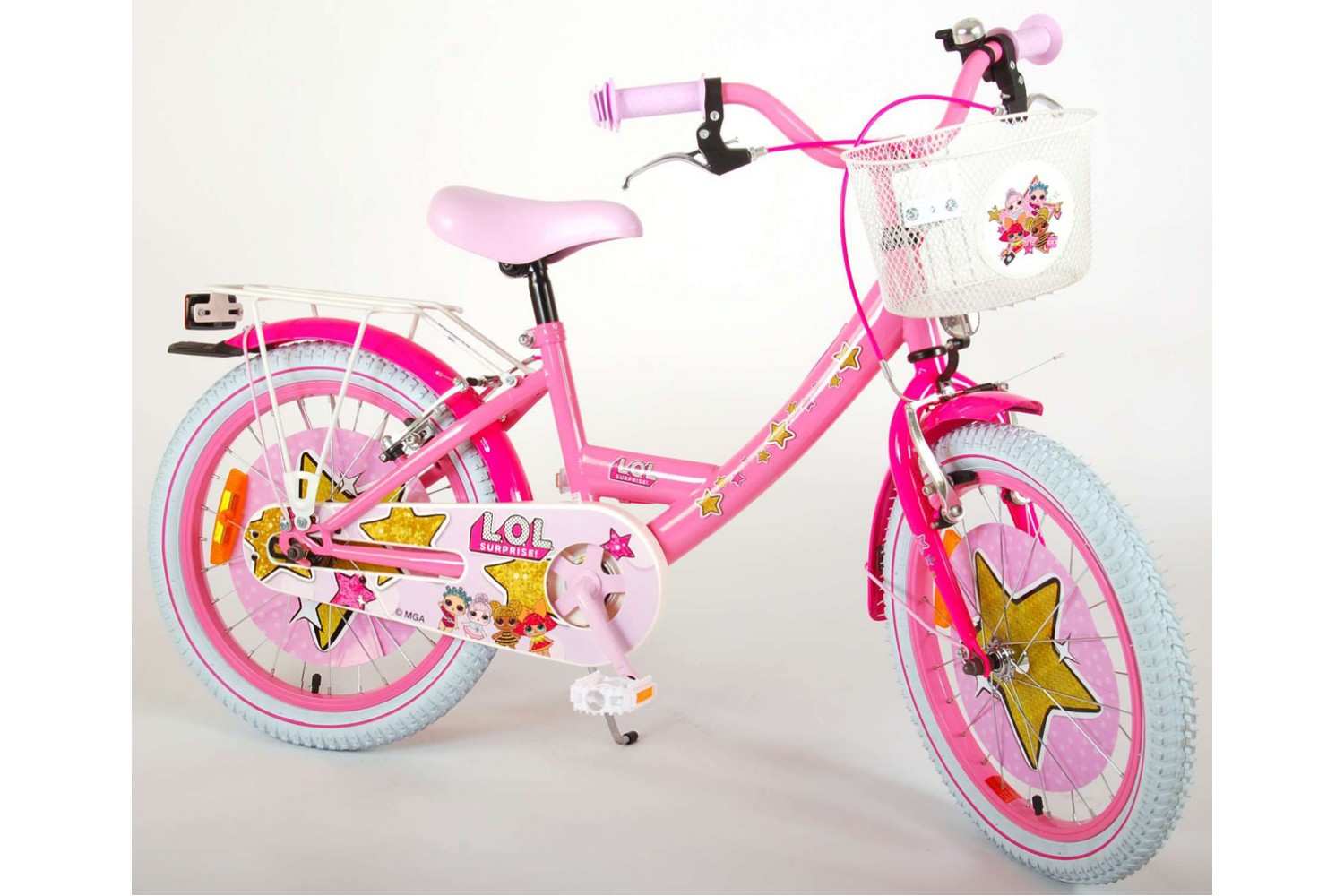 LOL Surprise Kinderfahrrad 16 Zoll Mädchen Rosa | 2 Handbremsen