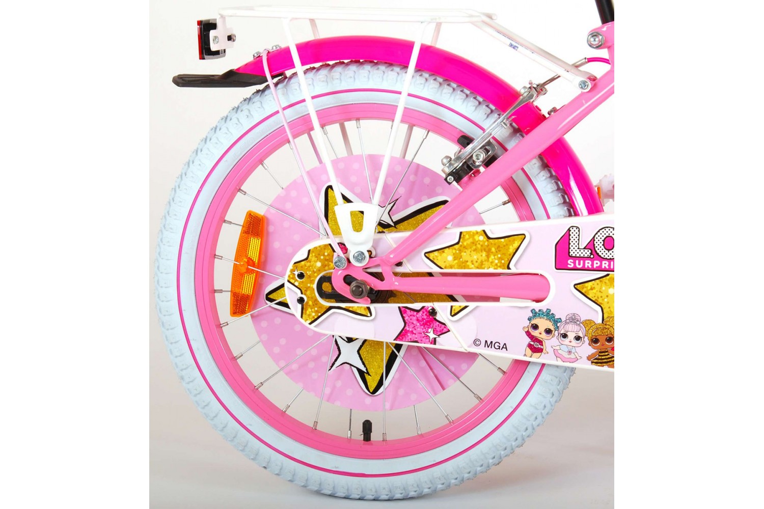 LOL Surprise Kinderfahrrad 16 Zoll Mädchen Rosa | 2 Handbremsen