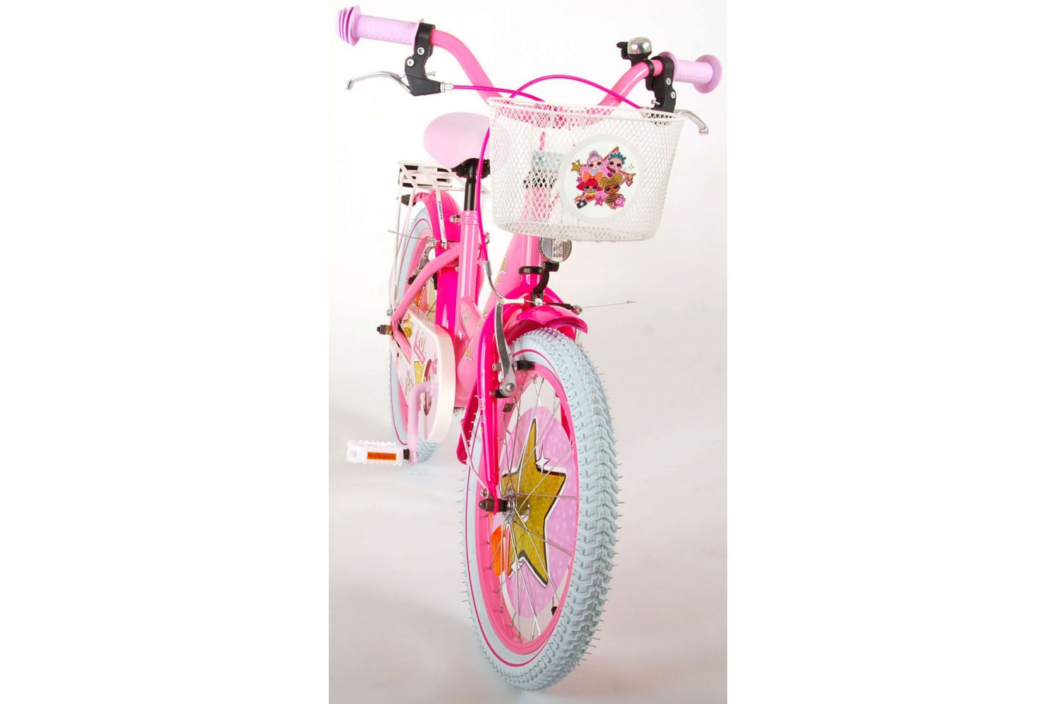 LOL Surprise Kinderfahrrad 16 Zoll Mädchen Rosa | 2 Handbremsen