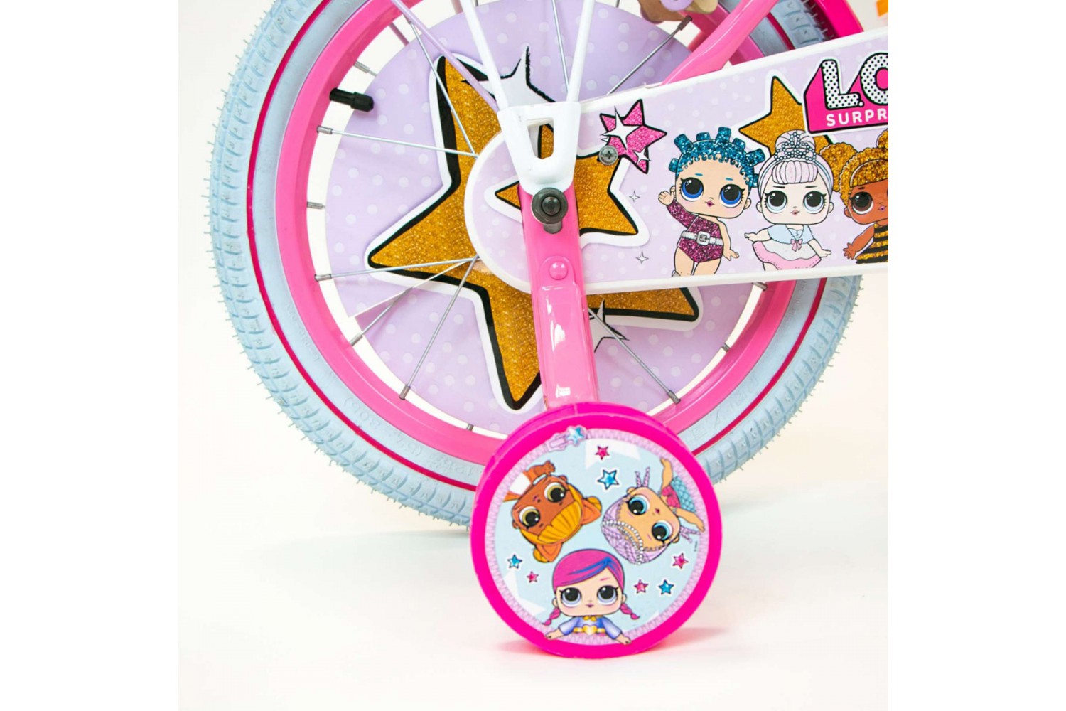 LOL Surprise Kinderfahrrad 16 Zoll Mädchen Rosa | 2 Handbremsen