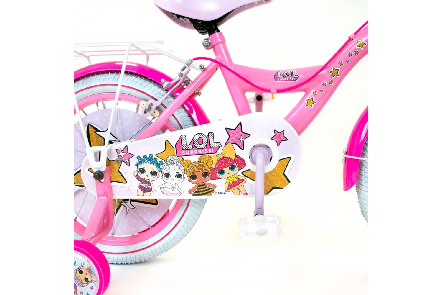 LOL Surprise Kinderfahrrad 16 Zoll Mädchen Rosa | 2 Handbremsen