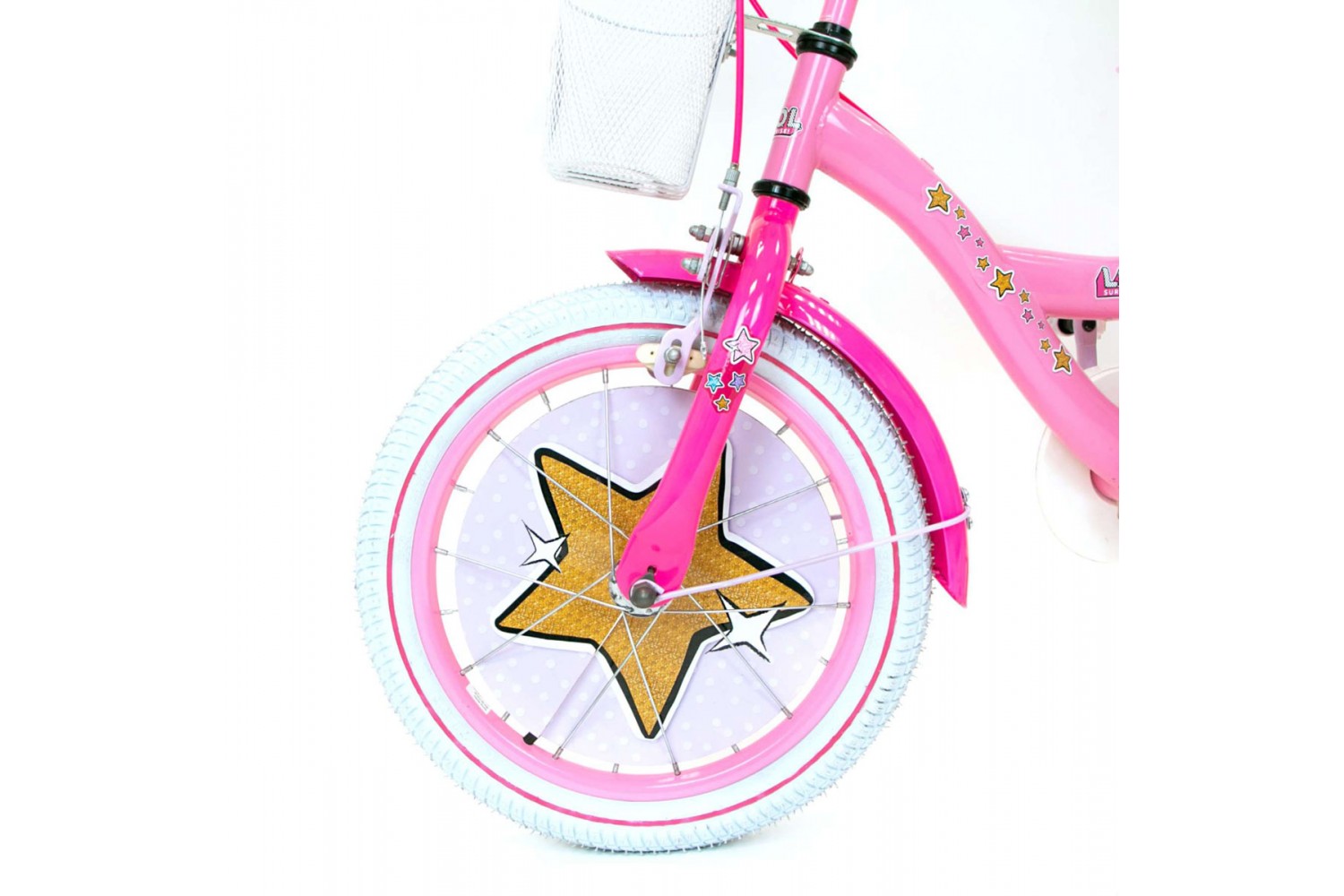 LOL Surprise Kinderfahrrad 16 Zoll Mädchen Rosa | 2 Handbremsen