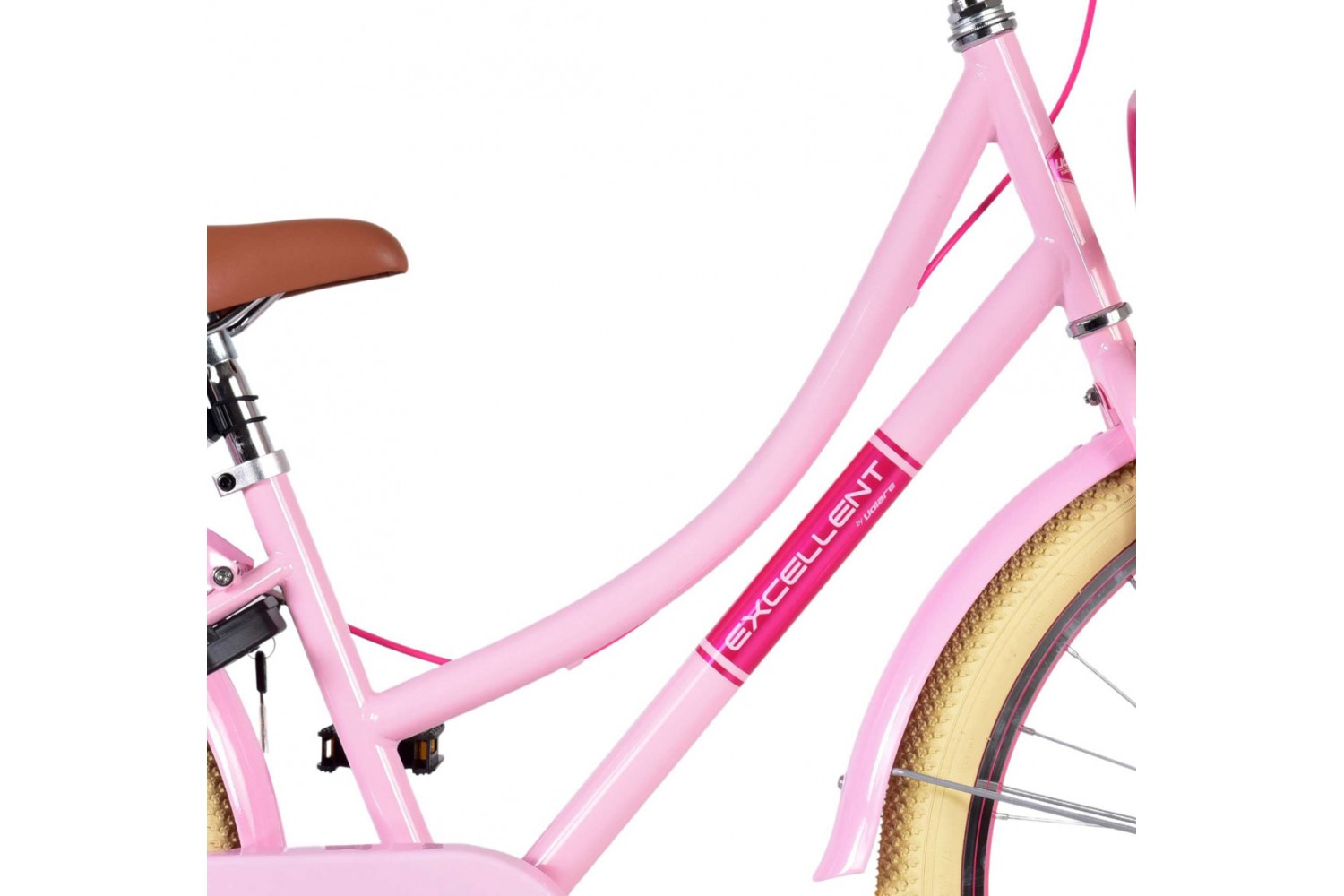 Volare Excellent Mädchenfahrrad 24 Zoll Rosa | 2 Handbremsen