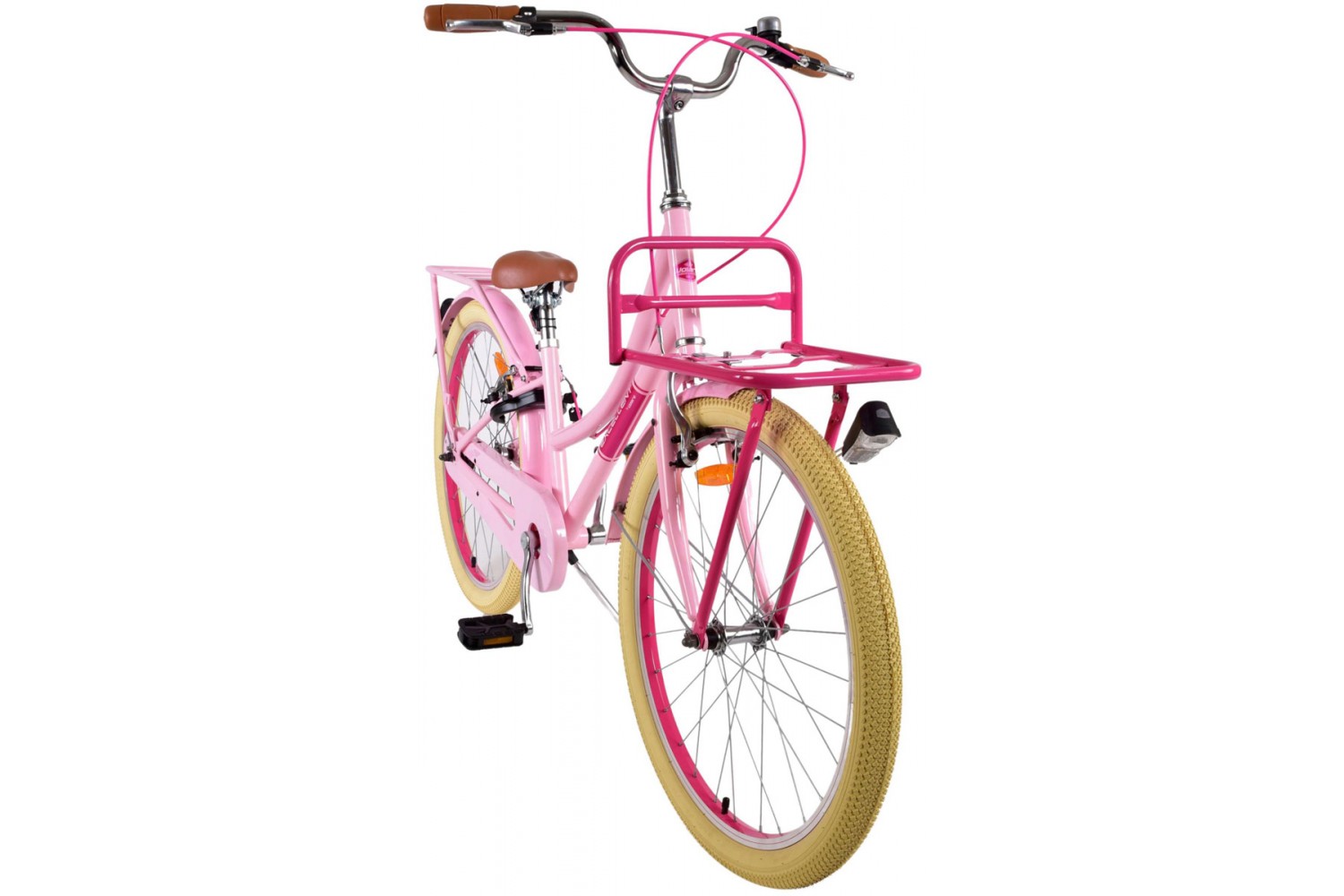 Volare Excellent Mädchenfahrrad 24 Zoll Rosa | 2 Handbremsen