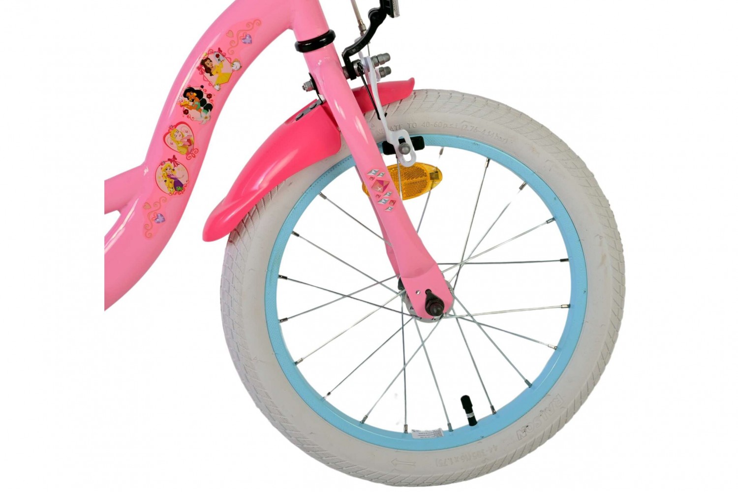 Disney Princess Mädchenfahrrad 16 Zoll Rosa | 2 Handbremsen
