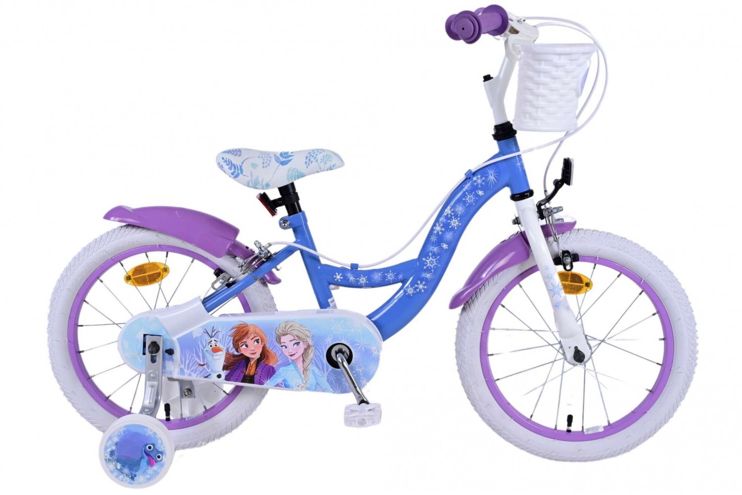 Disney FRosan 2 Mädchenfahrrad 16 Zoll Blau/Lila | 2 Handbremsen Disney FRosan 2 Mädchenfahrrad 16 Zoll Blau/Lila | 2 Handbremsen