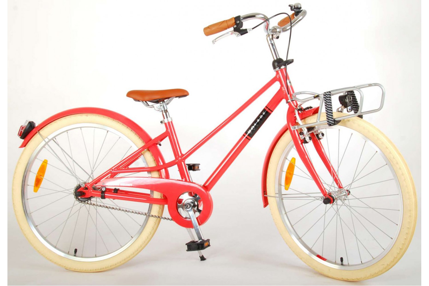 Volare Melody Mädchen Fahrrad 24 Zoll Mädchen Korallenrot