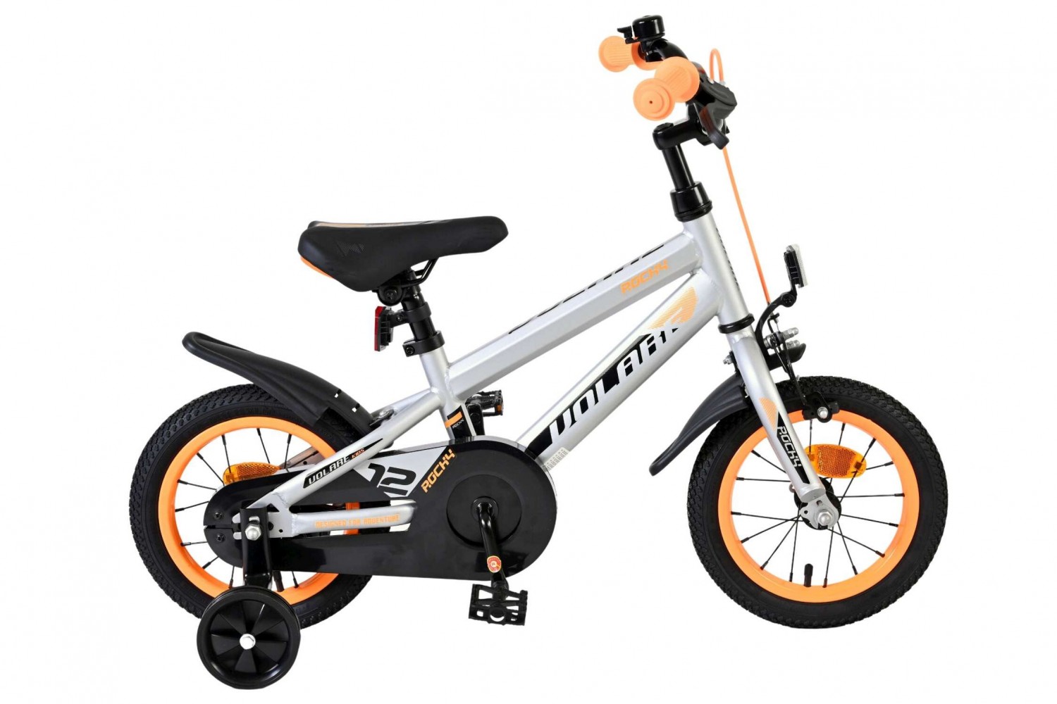 Volare Rocky Kinderfahrrad 12 Zoll Jungen Grau