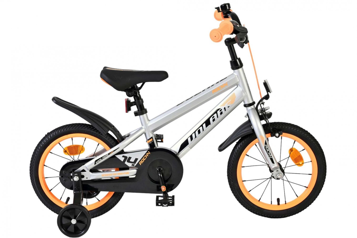 Volare Rocky Kinderfahrrad 14 Zoll Jungen Grau